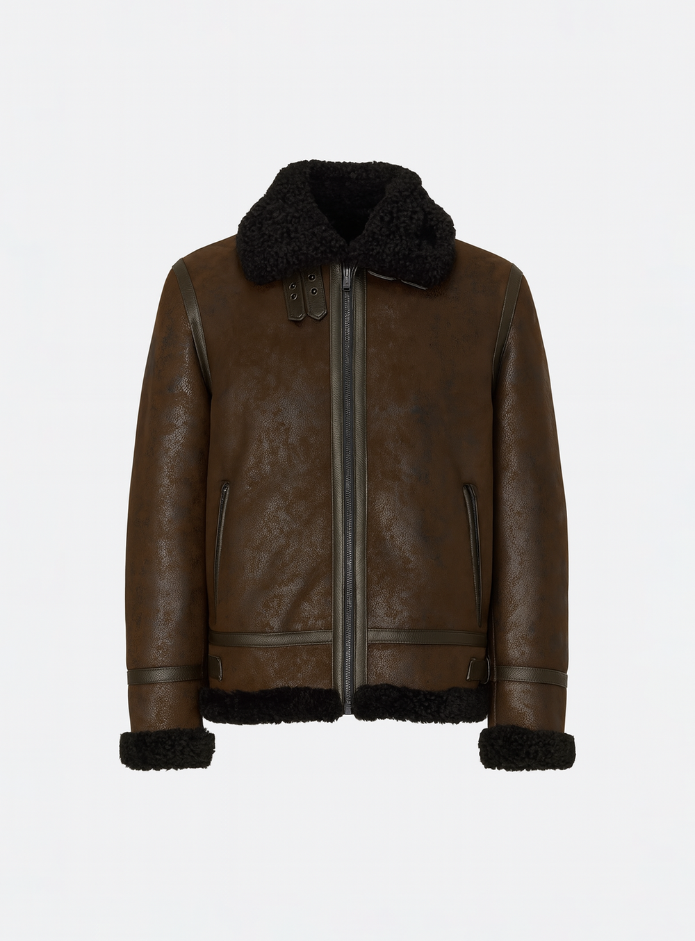 BRADLEY | Alt-Shearling Aviator Jacket || BRADLEY | Blouson Aviateur en Shearling Alternatif