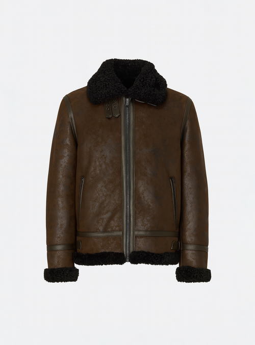 BRADLEY | Alt-Shearling Aviator Jacket || BRADLEY | Blouson Aviateur en Shearling Alternatif