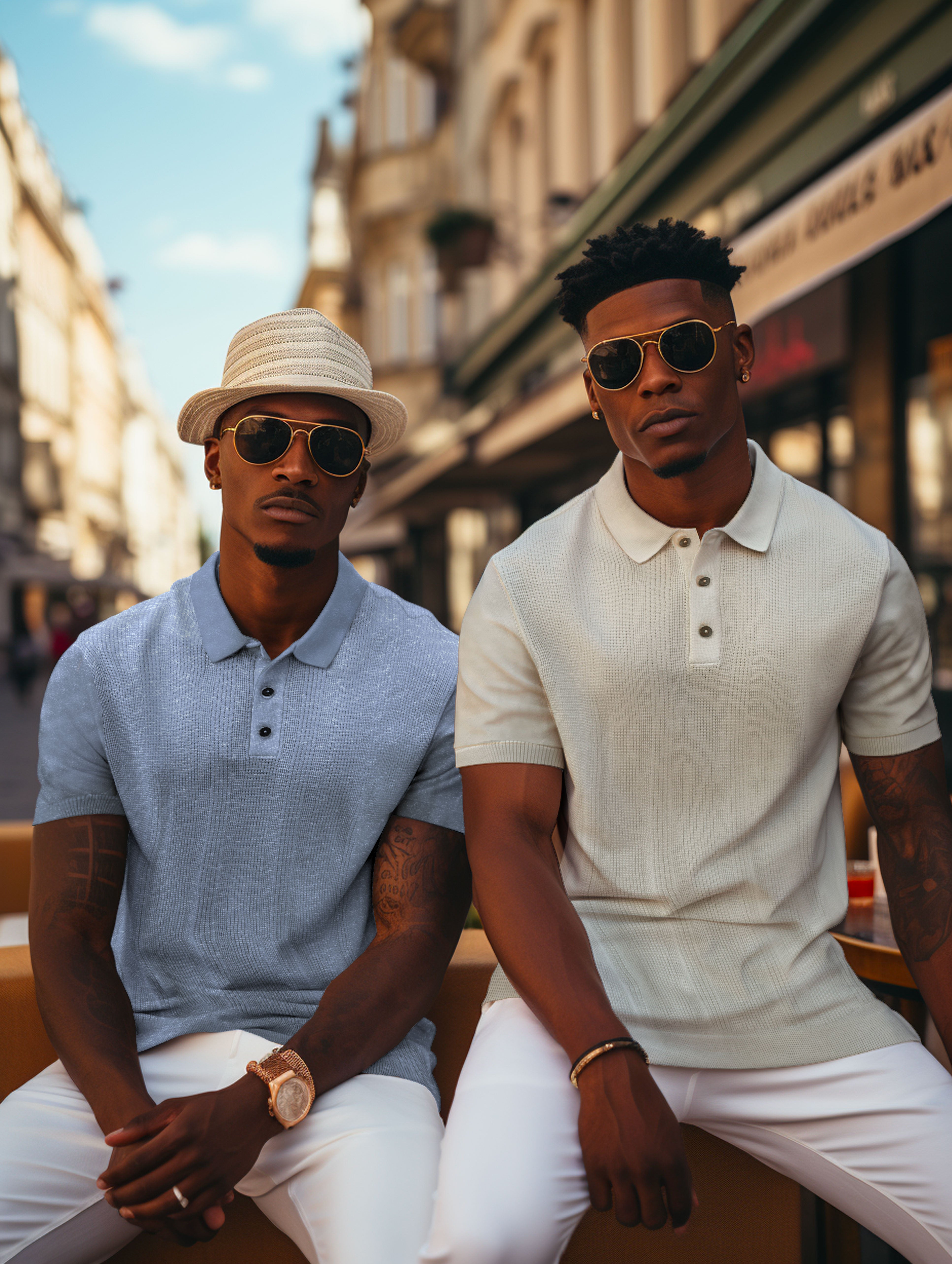 All white deals polo hat