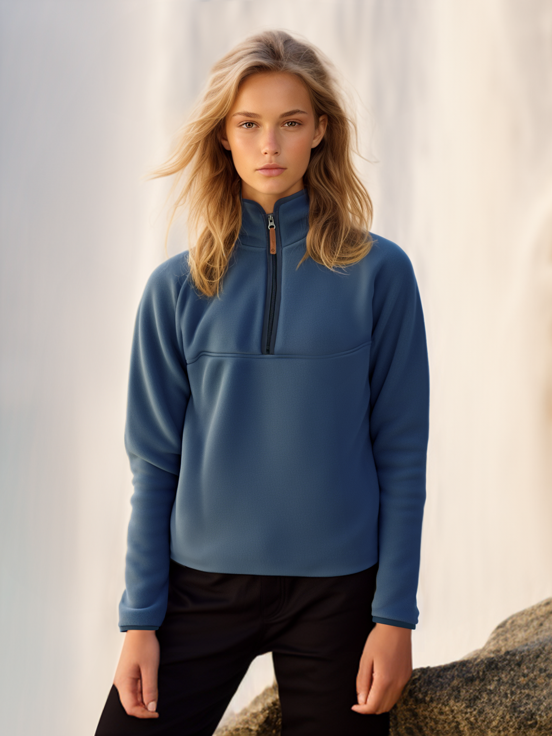 Navy fleece best sale pullover