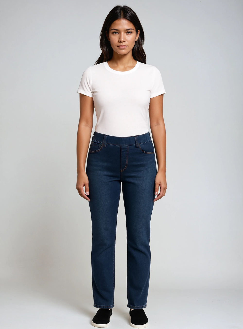 Dark Indigo Denim||Denim indigo foncé