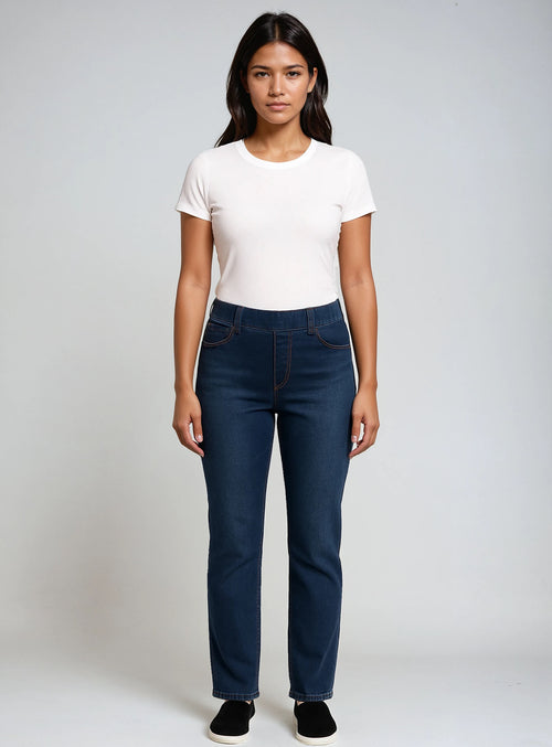 Dark Indigo Denim||Denim indigo foncé