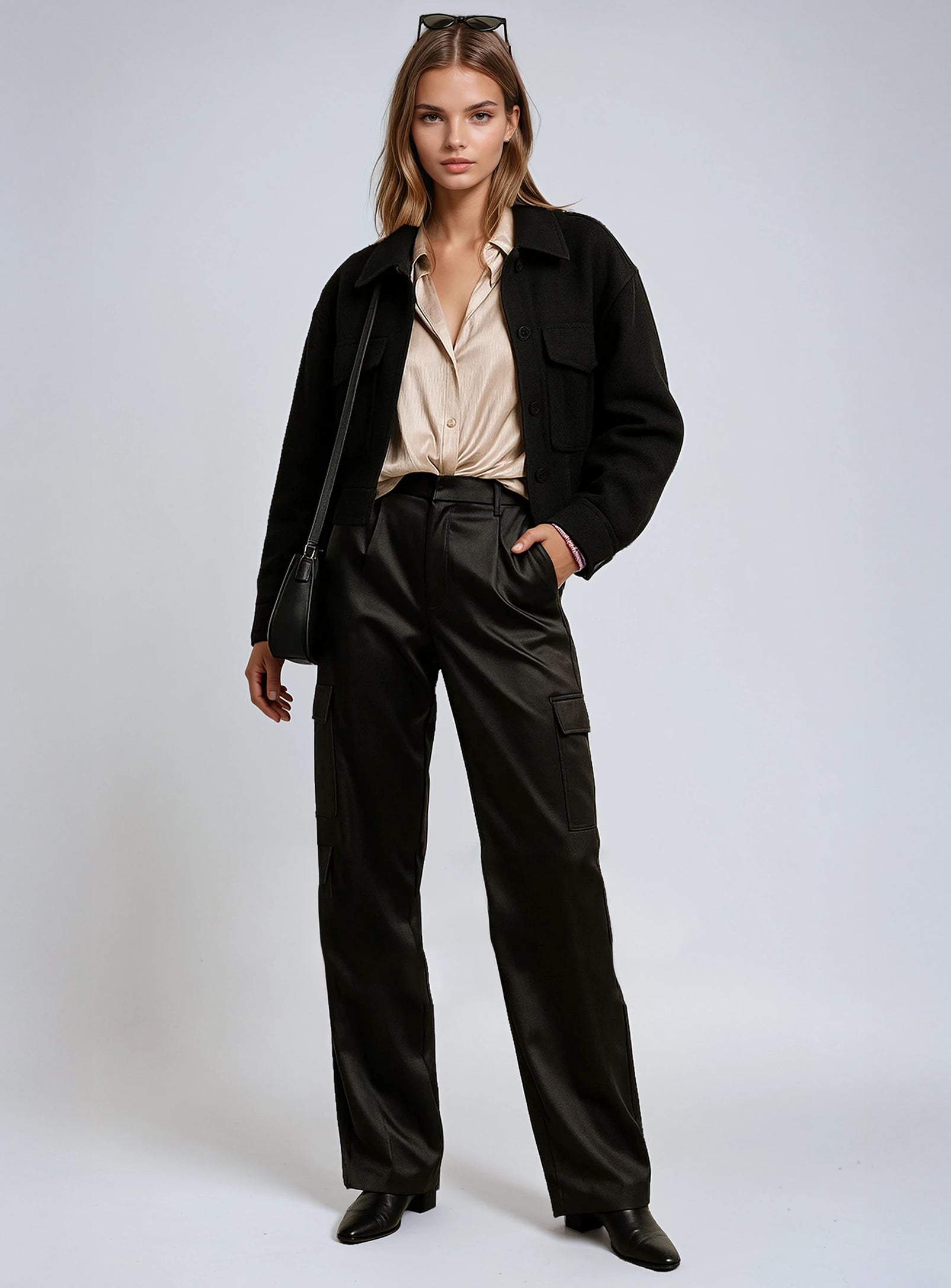 GEORGIA | Elegant Satin Blouse â Point Zero
