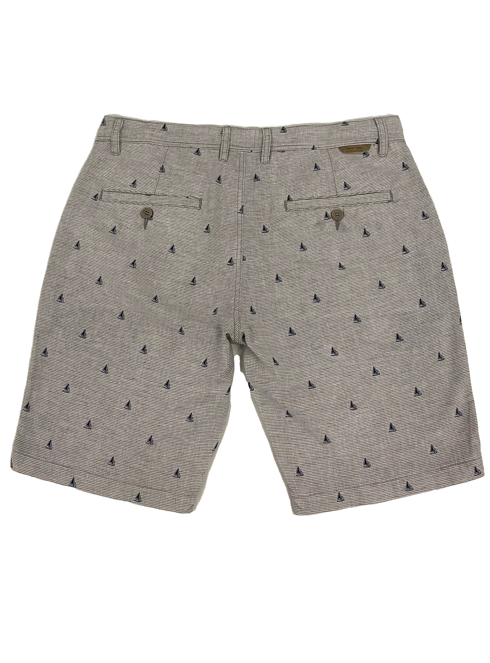 BASS | Linen cotton printed short