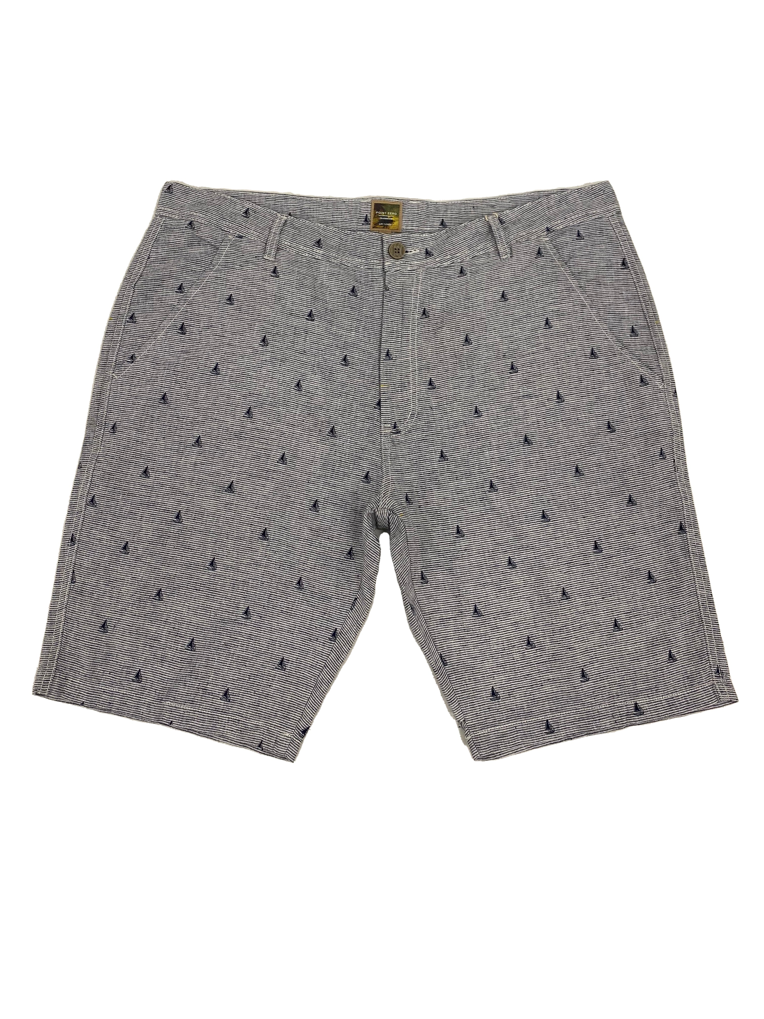 BASS | Linen cotton printed short