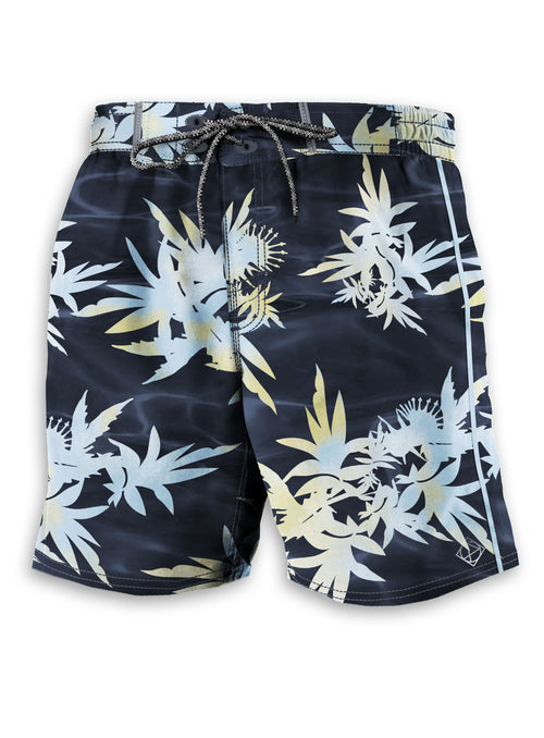 HARBORO |  Recycled 4 way stretch microfiber  floral swim short || HARBORO | Short de bain fleuri en microfibre stretch 4 directions recyclée