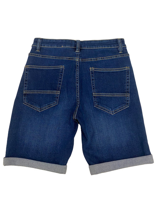 Dark blue jean shorts cheap