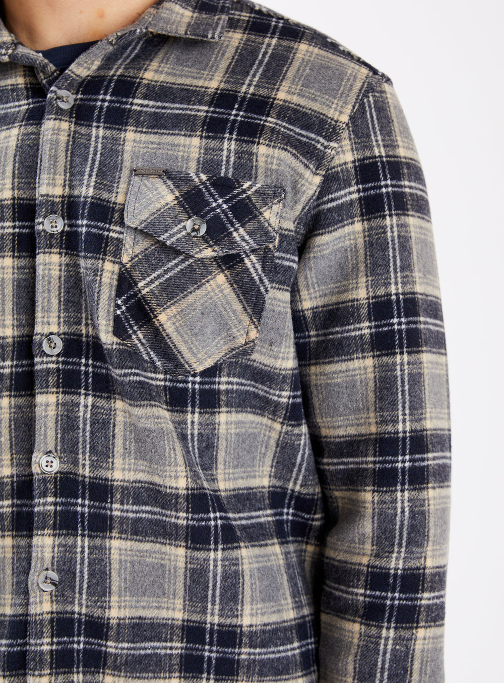 BANFF | Checkered Flannel/Polar Fleece double sided Overshirt||BANFF | Surchemise double face en flanelle et polaire à carreaux