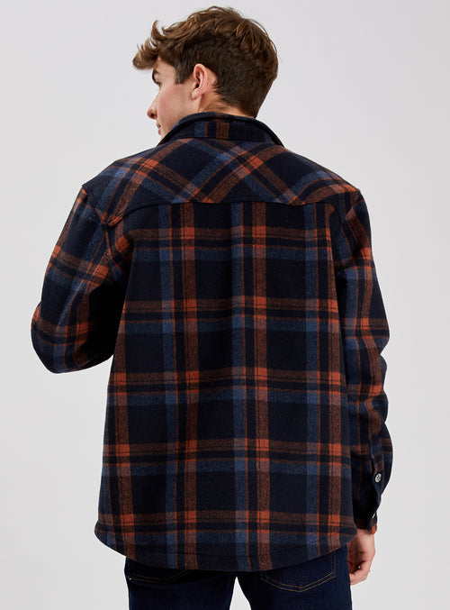 JAXON | Flannel/ Micro Fleece double sided overshirt|| JAXON |Surchemise double face en flanelle/micro polaire