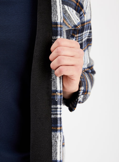 ELIJAH | Poly Check Over Shirt || ELIJAH | Chemise à carreaux en poly
