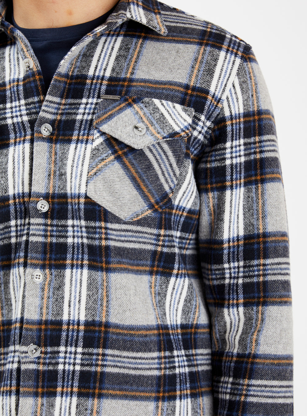 ELIJAH | Poly Check Over Shirt || ELIJAH | Chemise à carreaux en poly