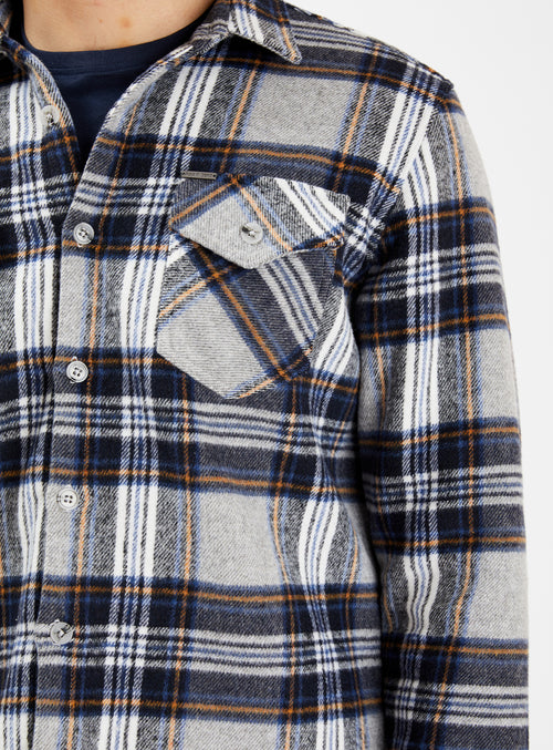 ELIJAH | Poly Check Over Shirt || ELIJAH | Chemise à carreaux en poly