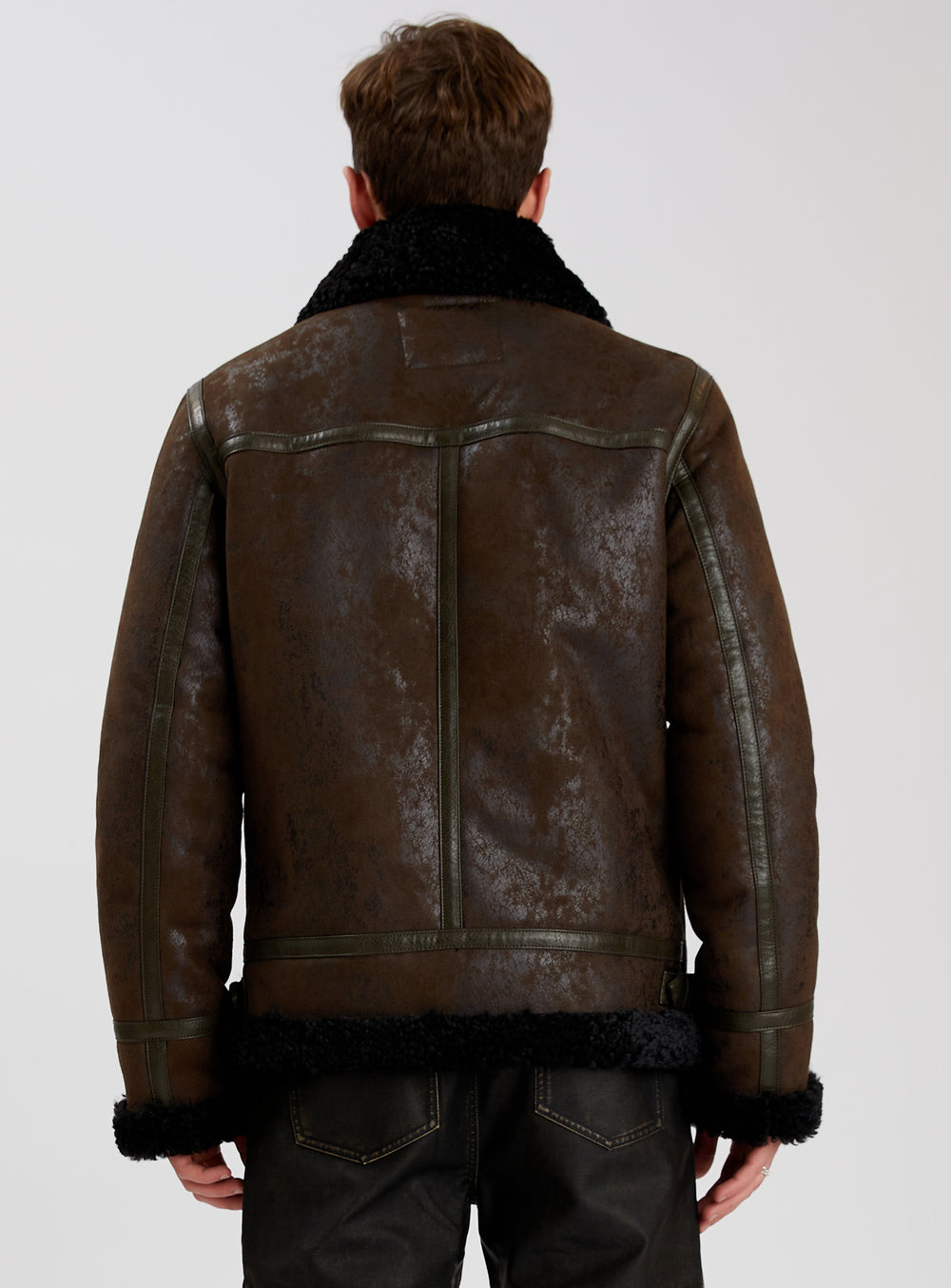 BRADLEY | Aviator vegan shearling jacket ||  BRADLEY | Blouson aviateur en faux sherling