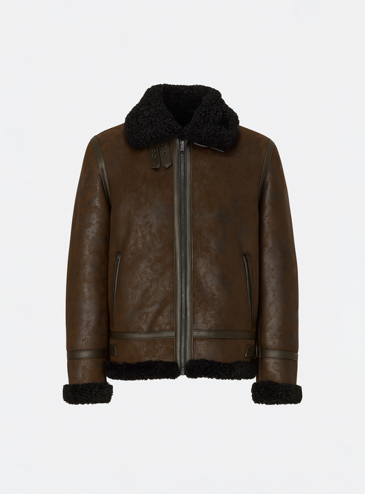 BRADLEY | Alt-Shearling Aviator Jacket || BRADLEY | Blouson Aviateur en Shearling Alternatif