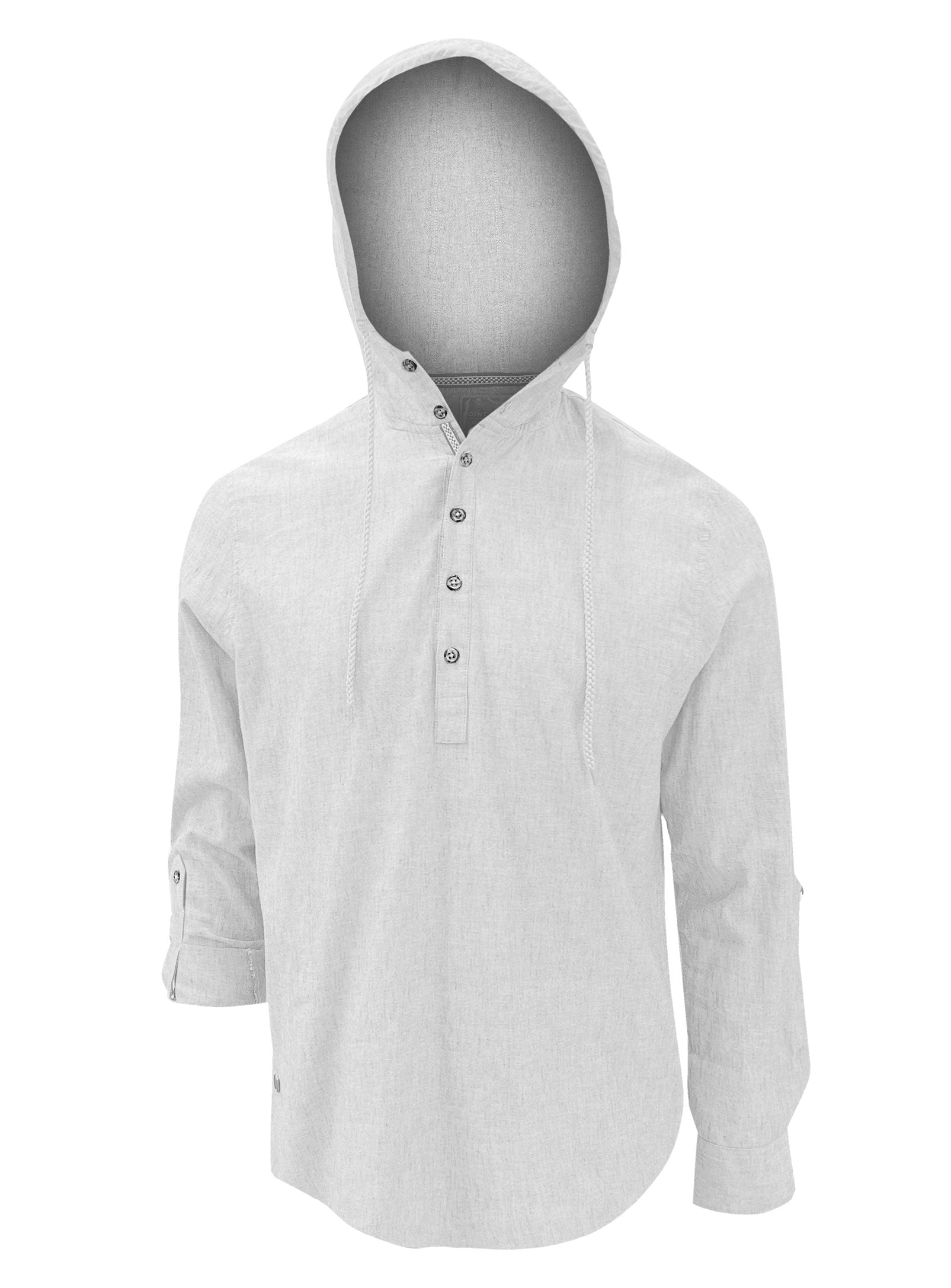 JOEY | Hooded Pop Over Linen Cotton Shirt