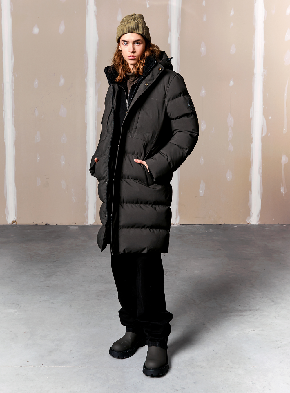 Super long puffer coat hotsell
