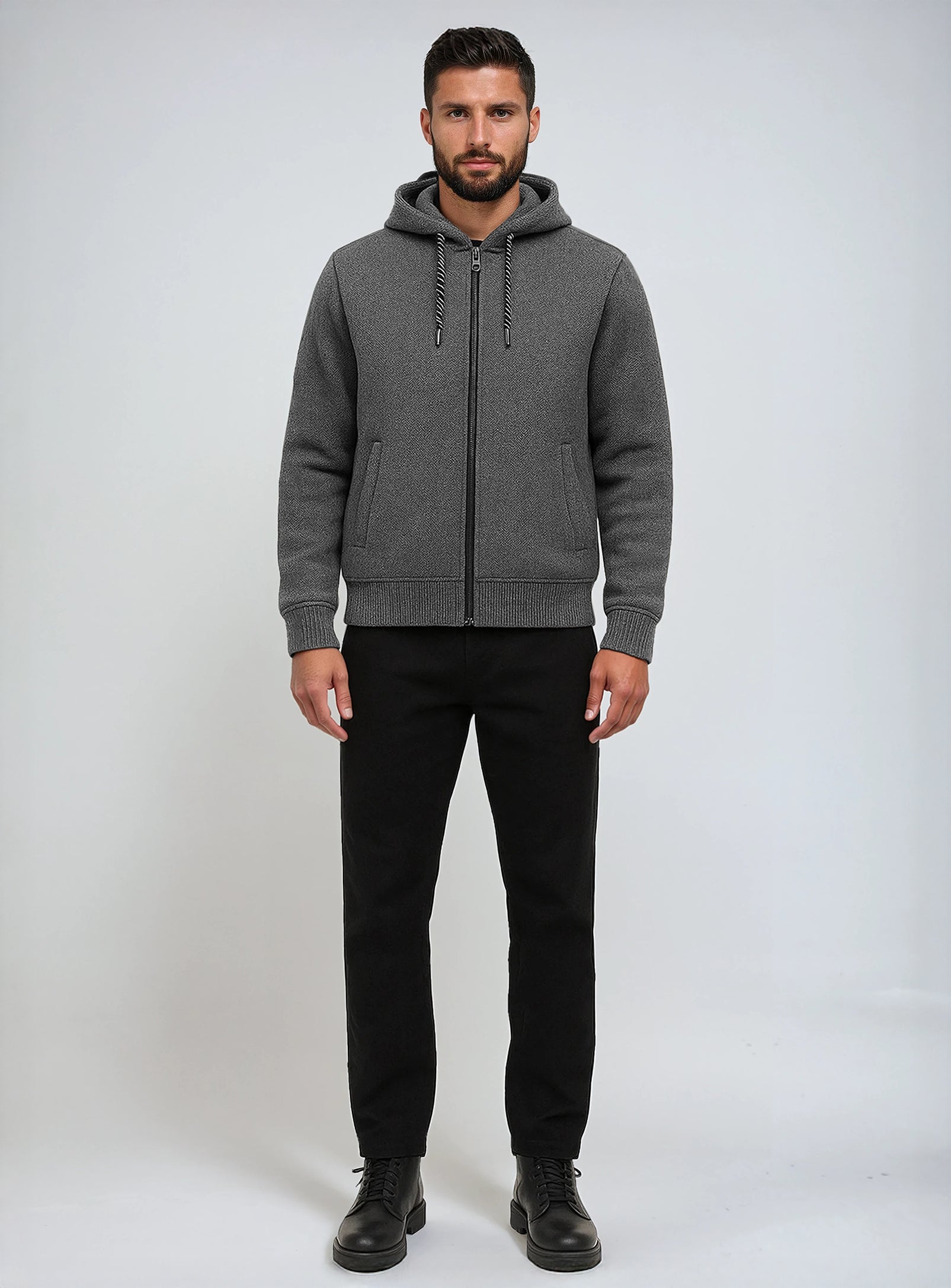 SAMUEL | Chenille Zip-up Cardigan