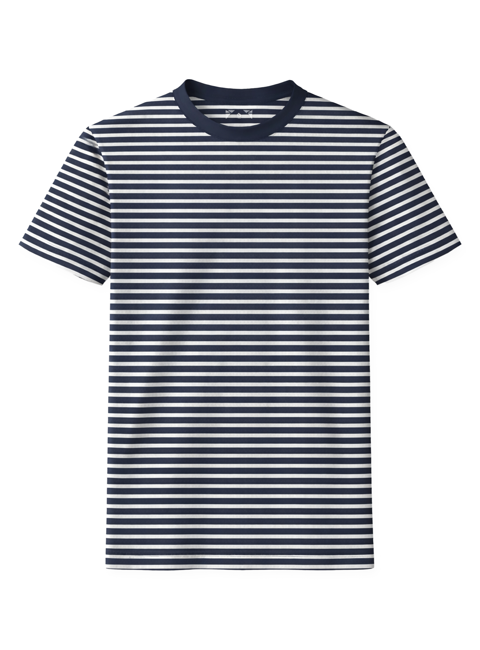 MICAL | Semi Fit Striped Crewneck T-Shirt