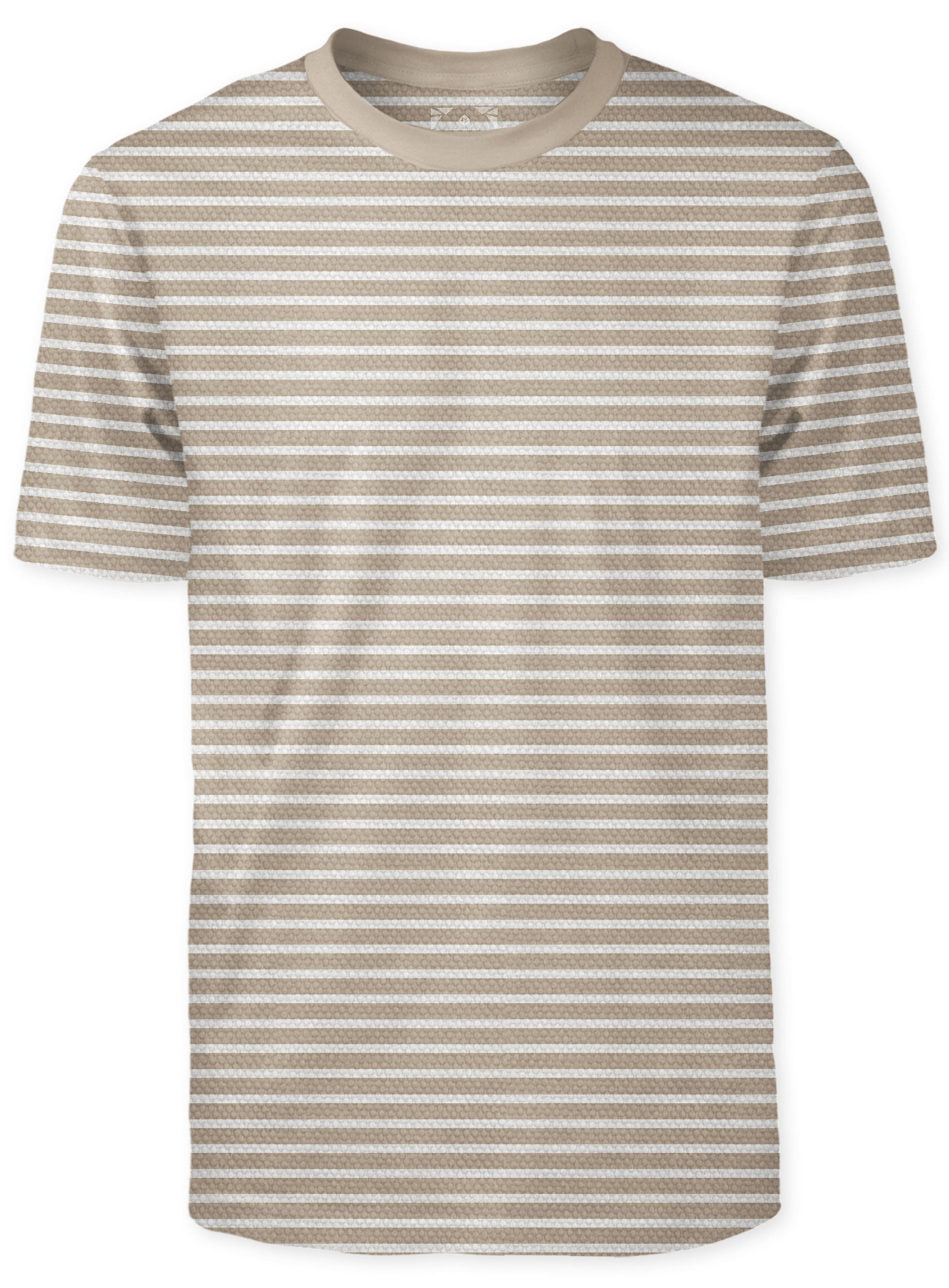 MICAL | Semi Fit Striped Crewneck T-Shirt
