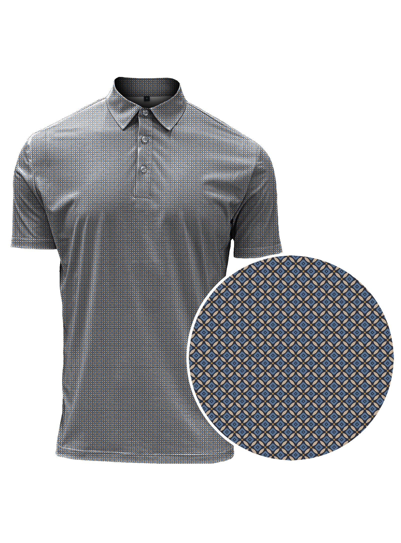 DEXTER | Jersey Minimal Printed Polo