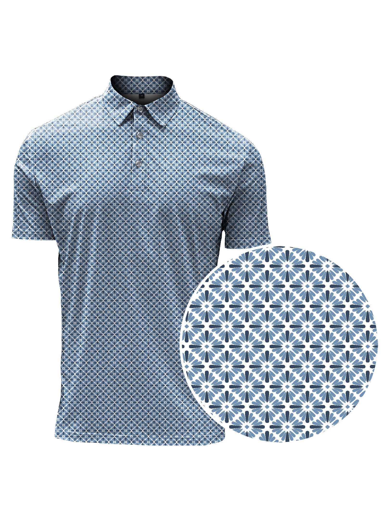 ROGER | Semi Fit Minimal Print Polo