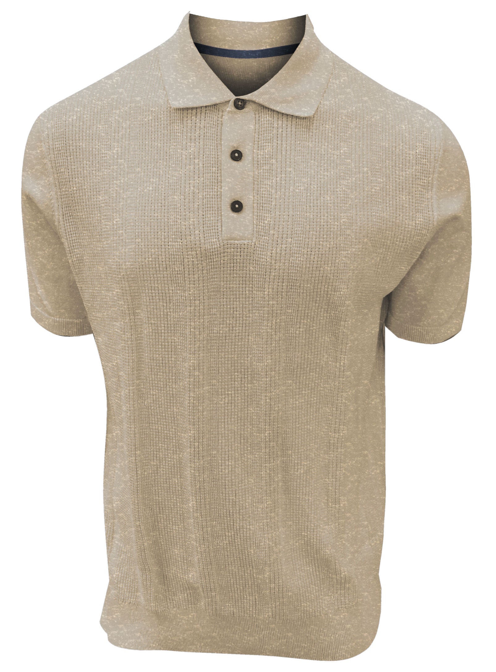 ELIO | Cotton Polo Buttoned With Front Texture