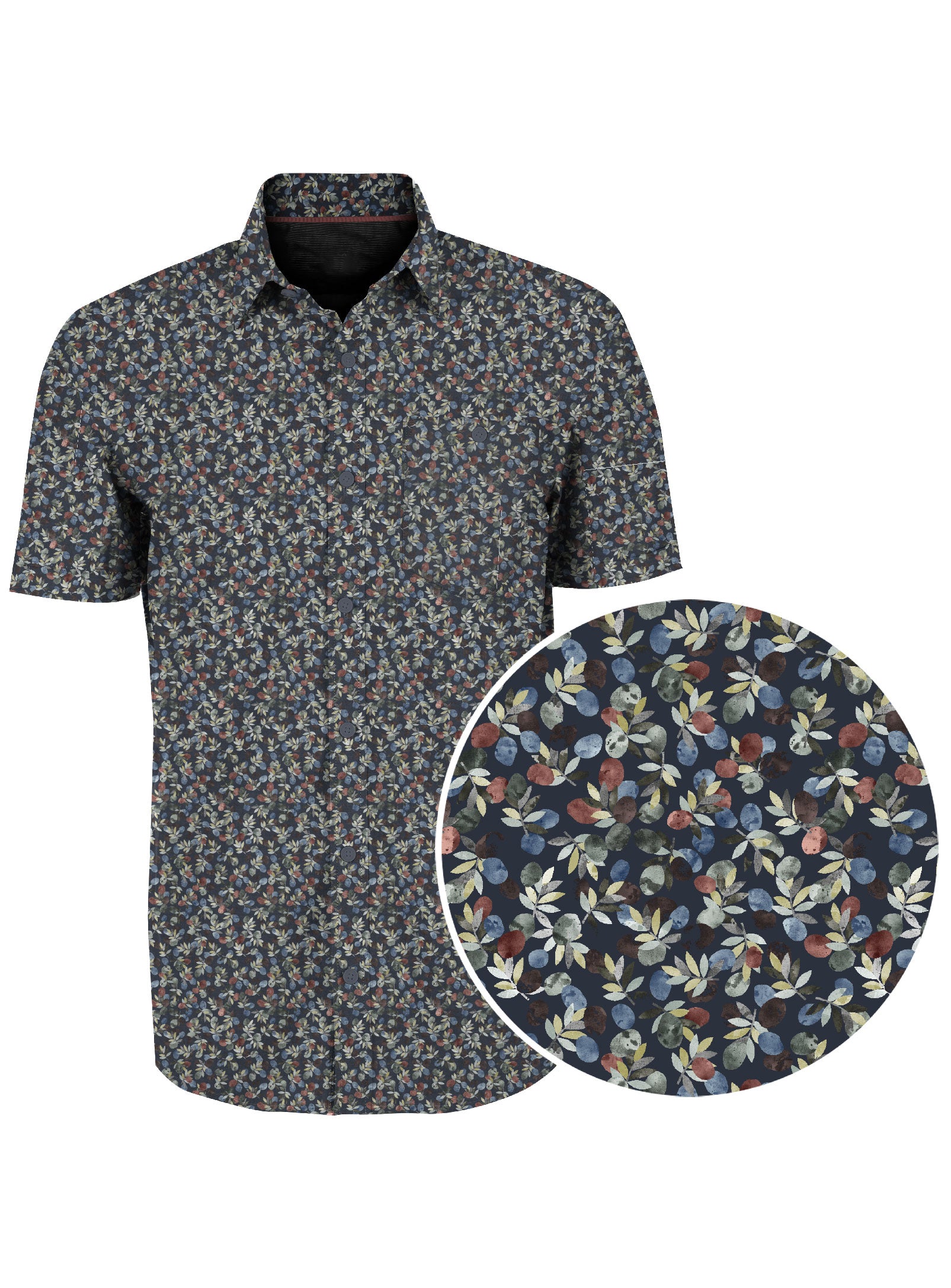 RYLE | Dry Edition Frost Flowers Print Shirt