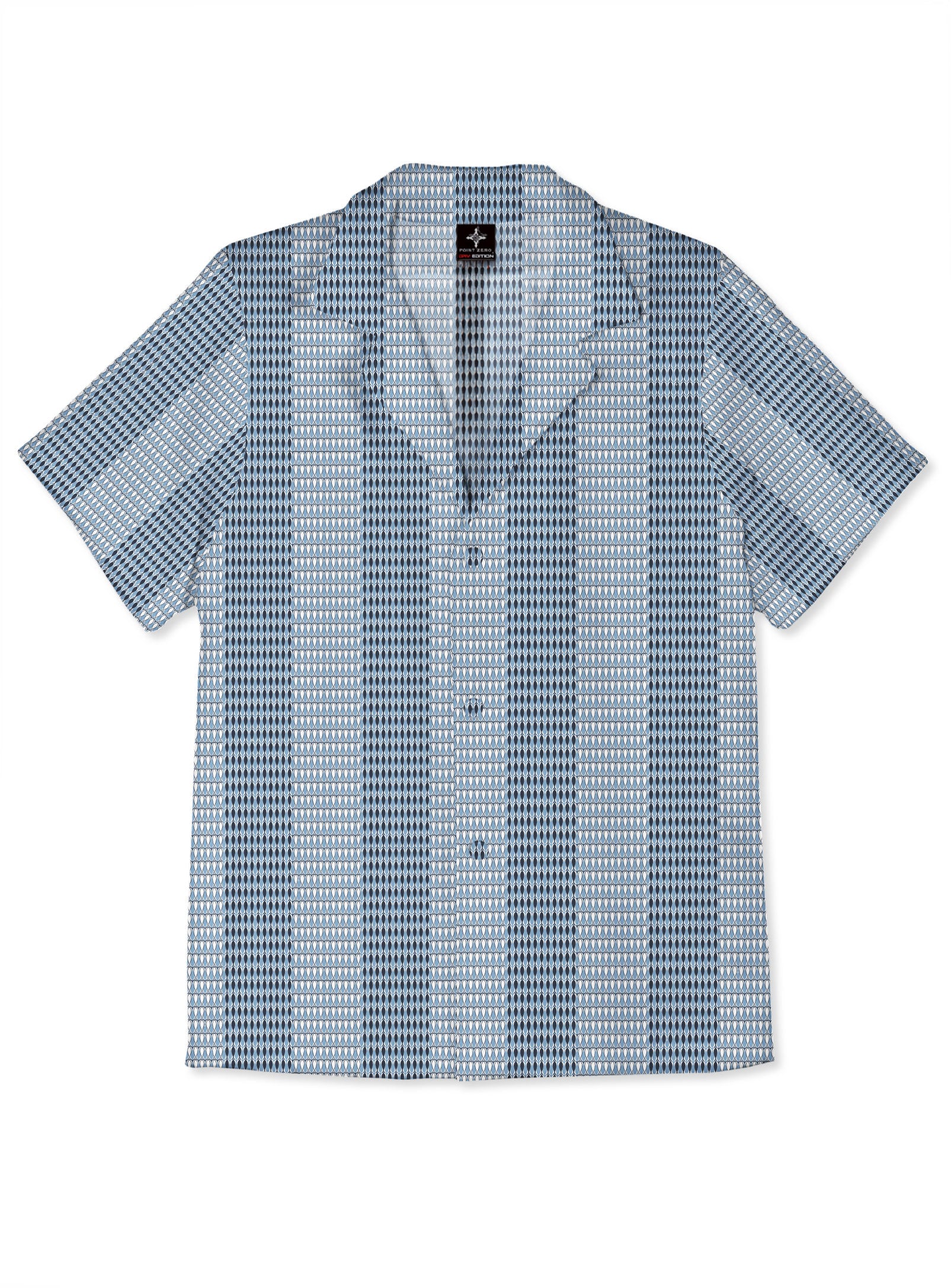 MILO | Geometric Stripes Print Stretch Shirt