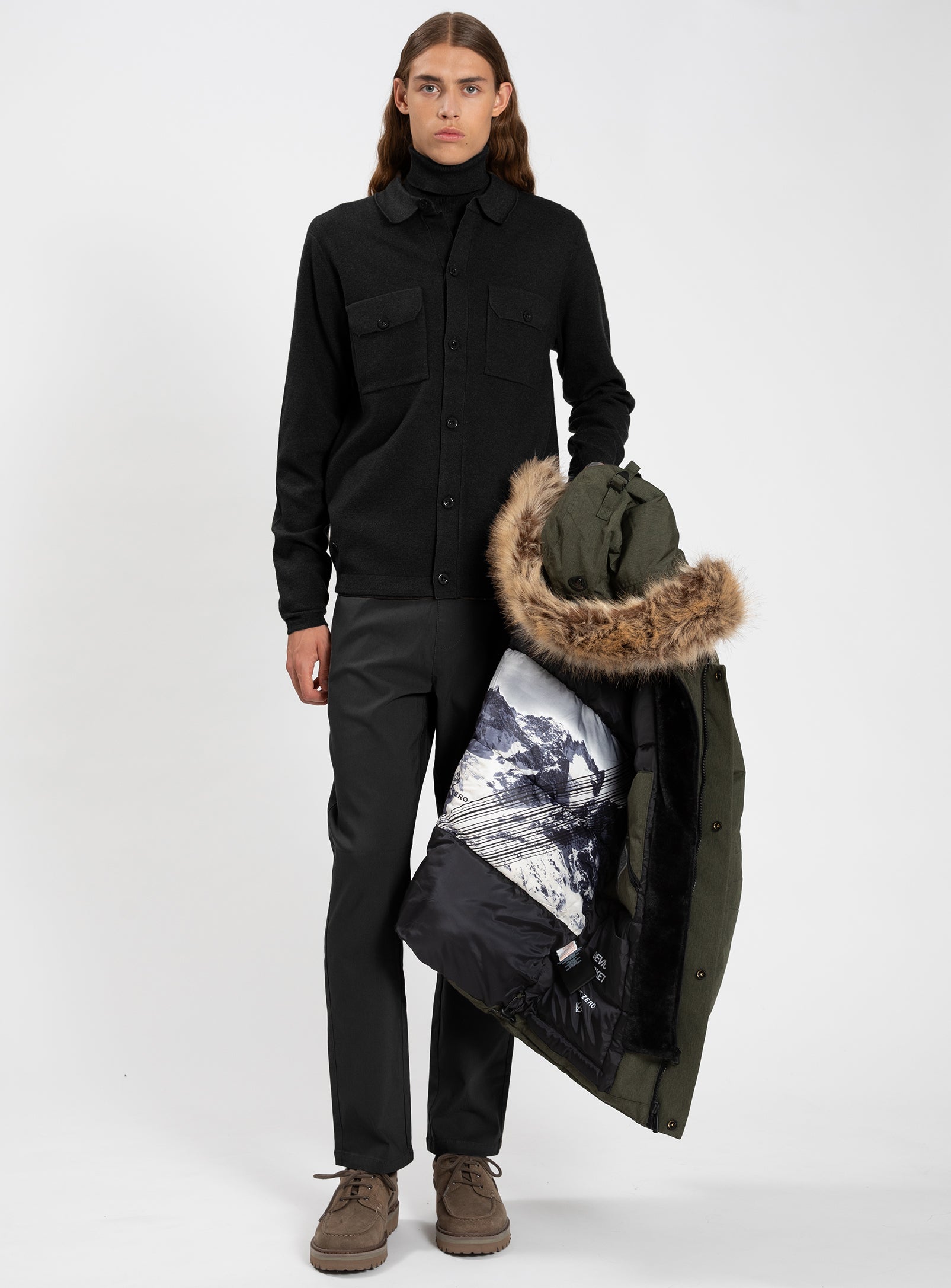 STEVE | Cashmere-Touch Knit Cardigan