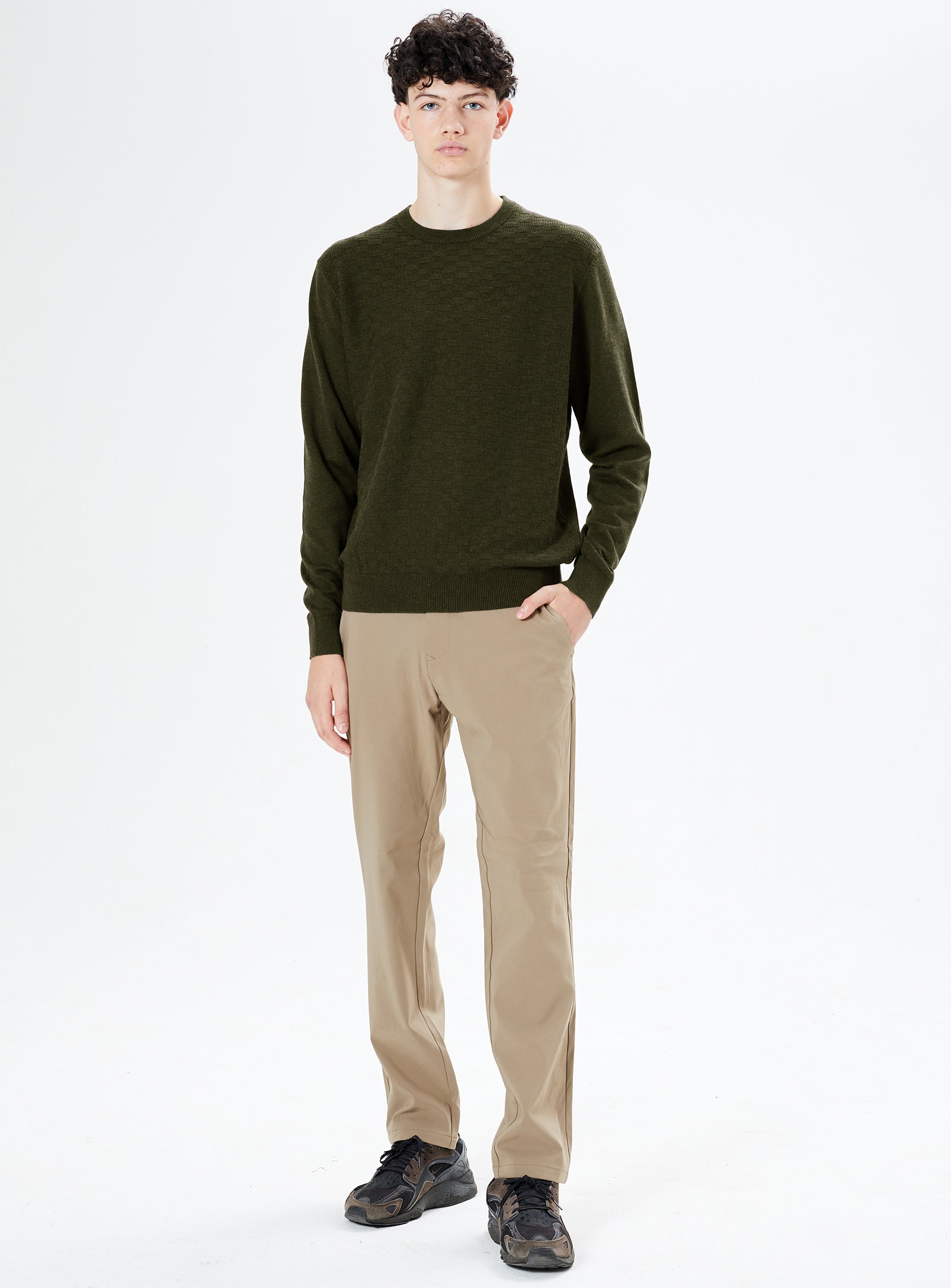 NICO | Fine Gauge Basket Weave Sweater