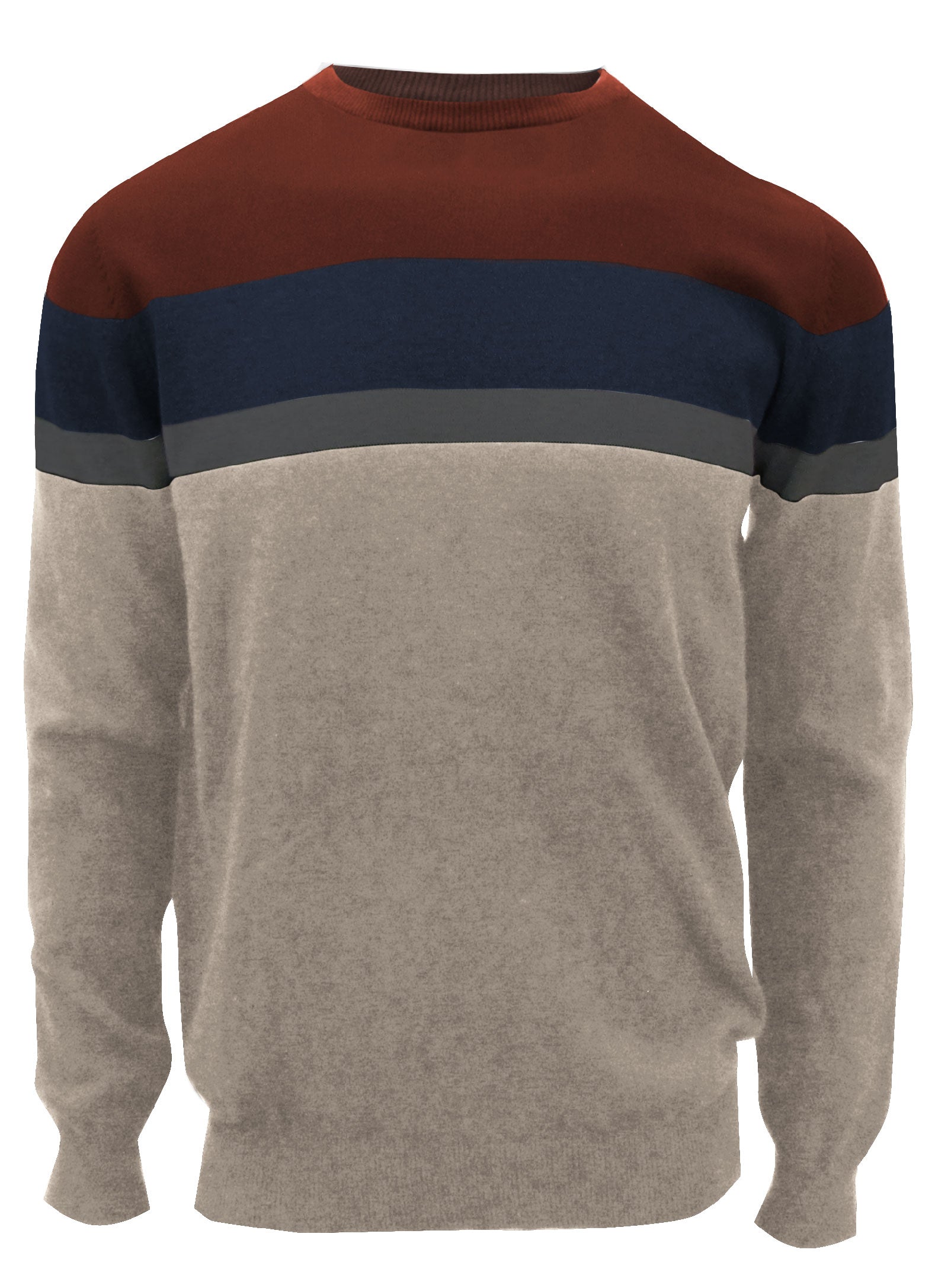 IRWIN | Fine Gauge Striped Crew Neck Sweater