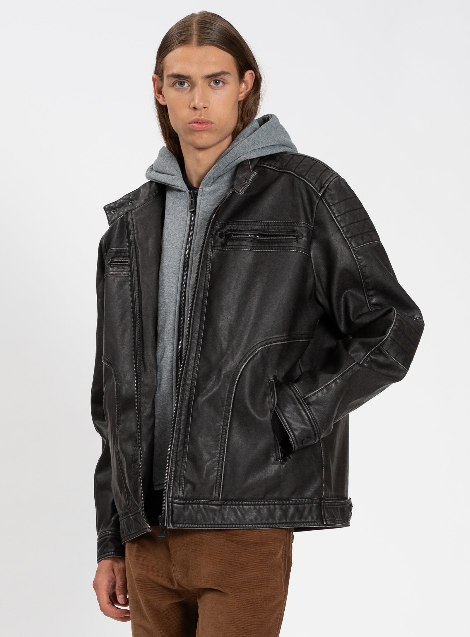 ZANEAUX | Vegan Leather Moto Jacket