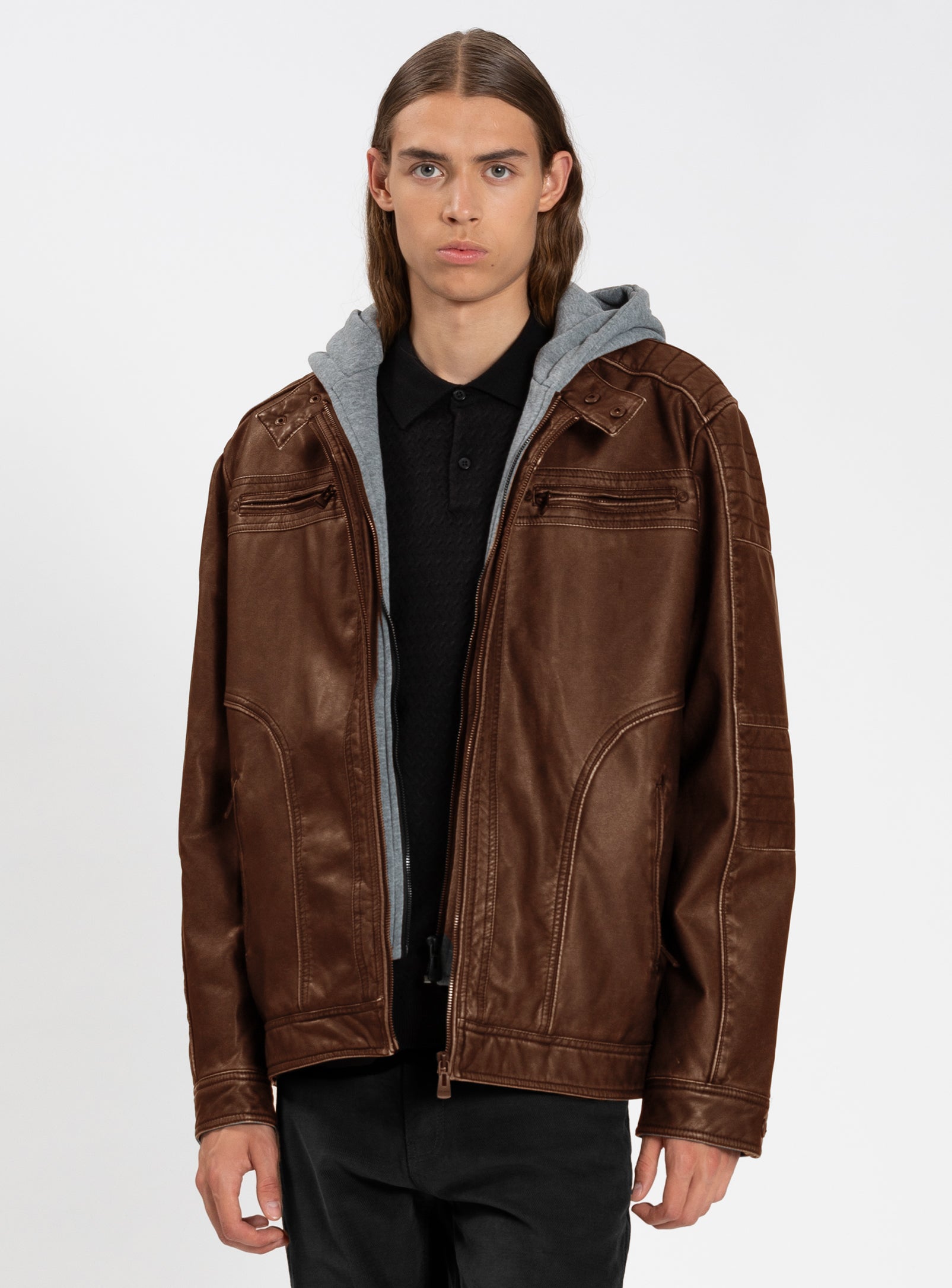ZANEAUX | Vegan Leather Moto Jacket