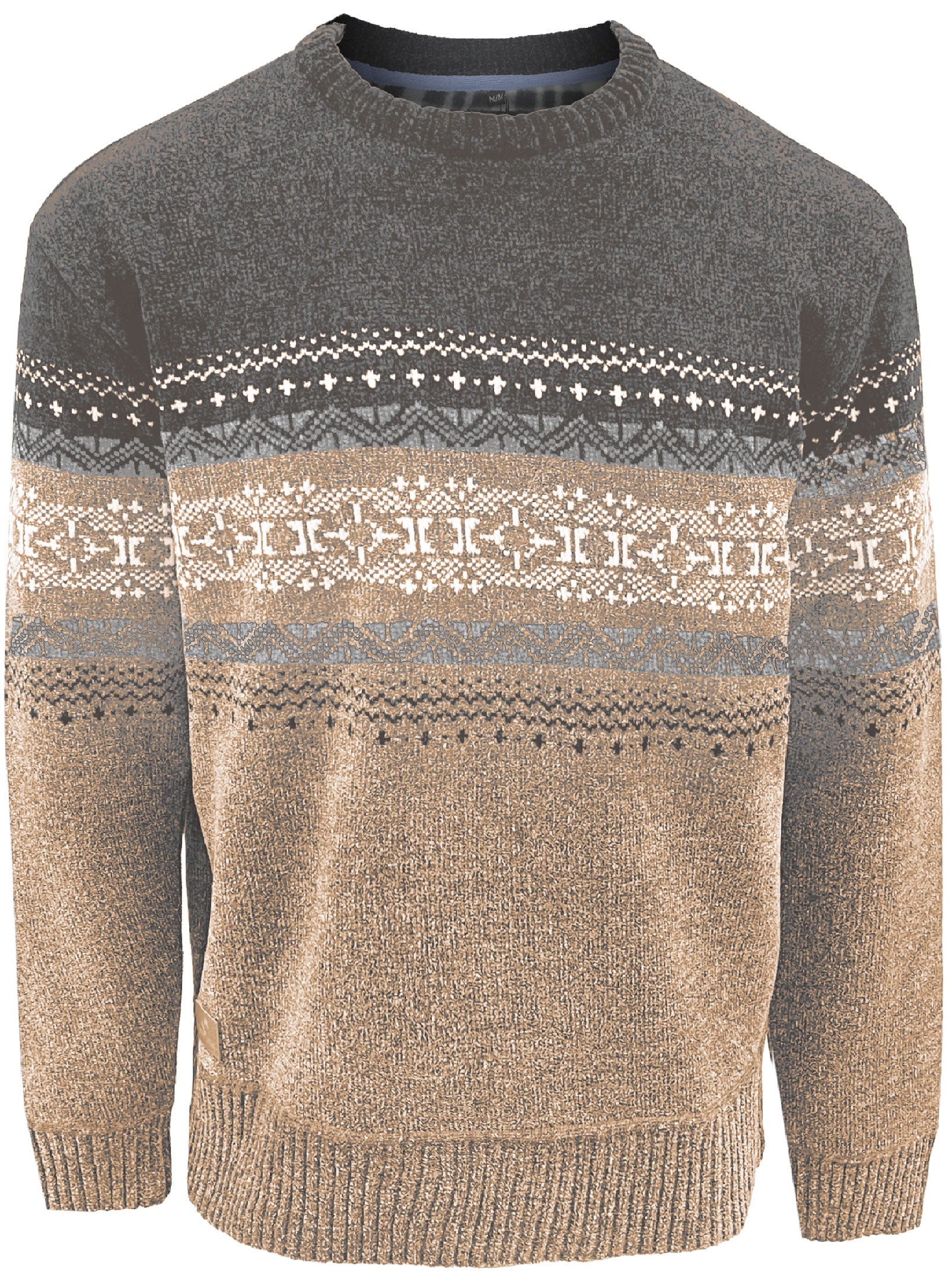 COOPER | Crew Neck Jacquard Sweater