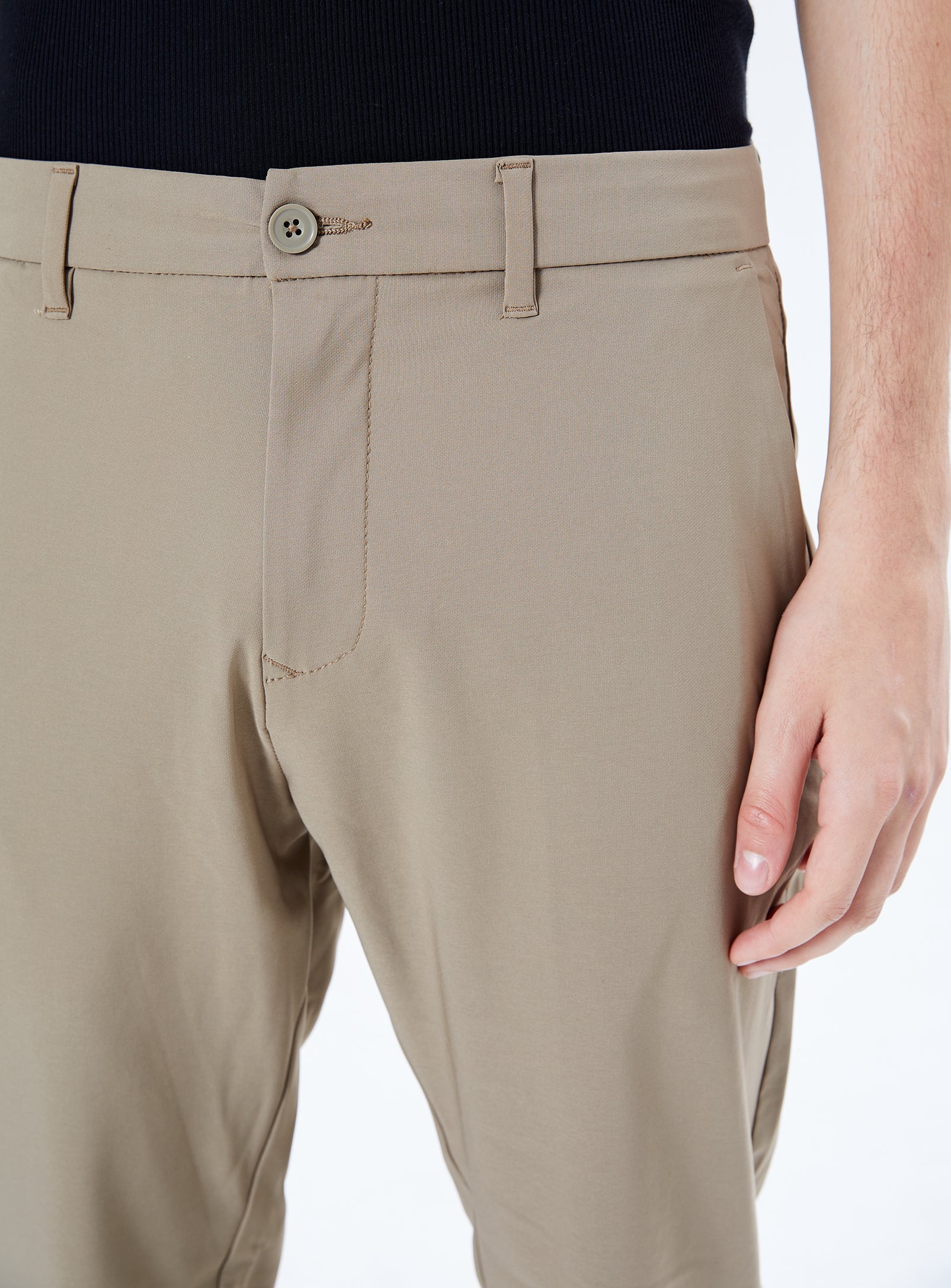 TOBIE | Pantalon chino brossé