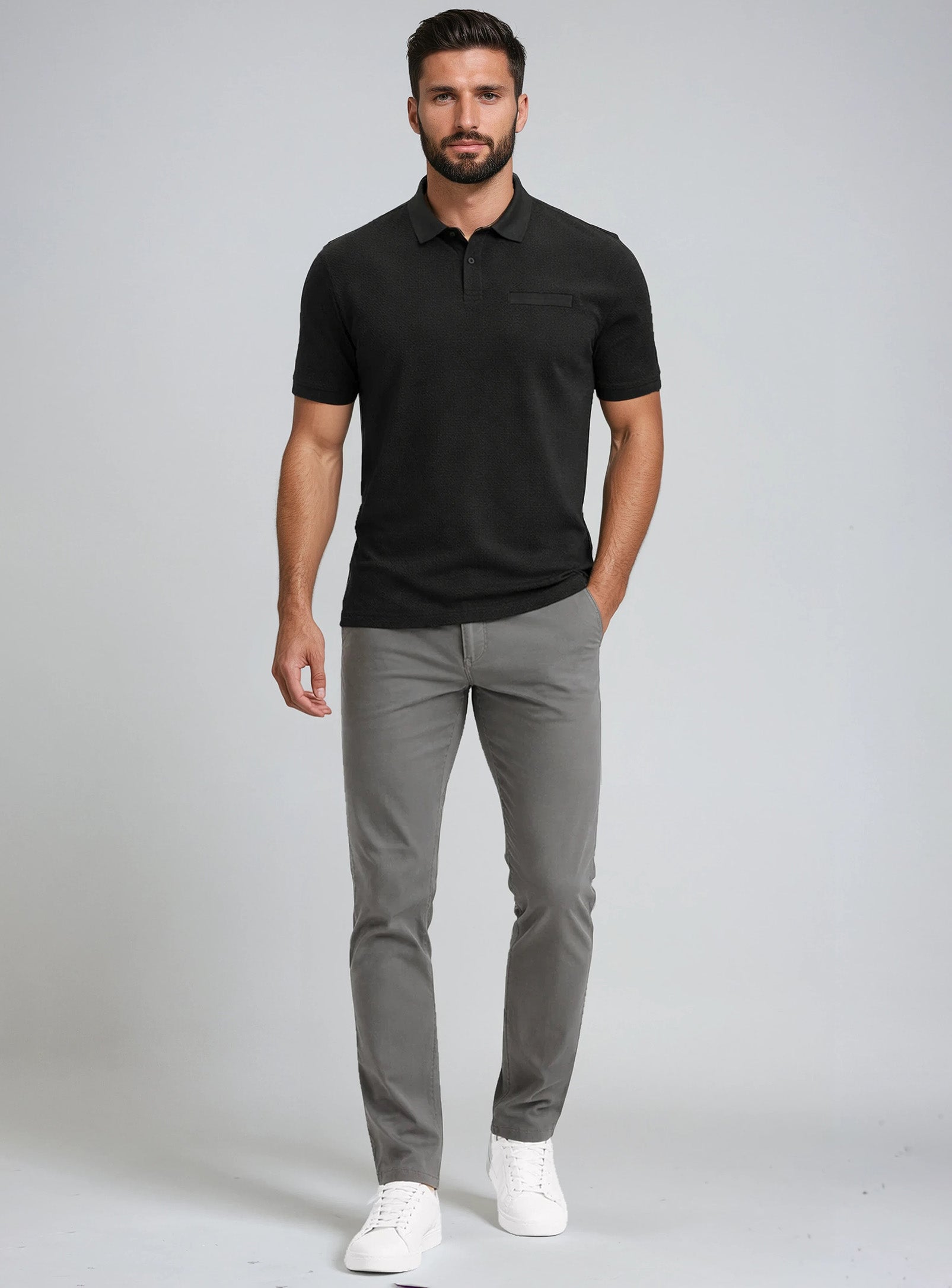 TRENT | Bubble Jacquard Polo