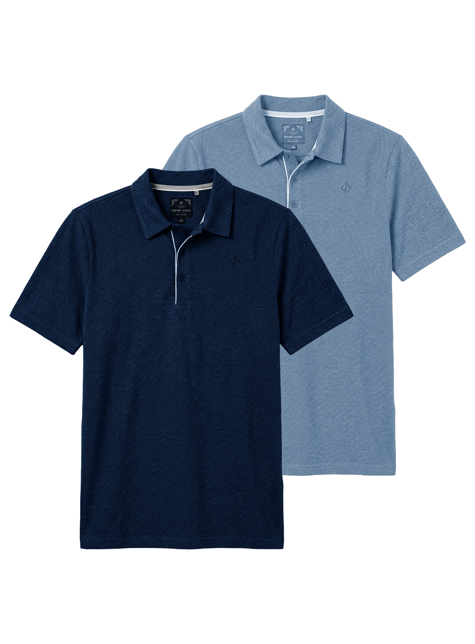 Lot de 2 - polos à manches