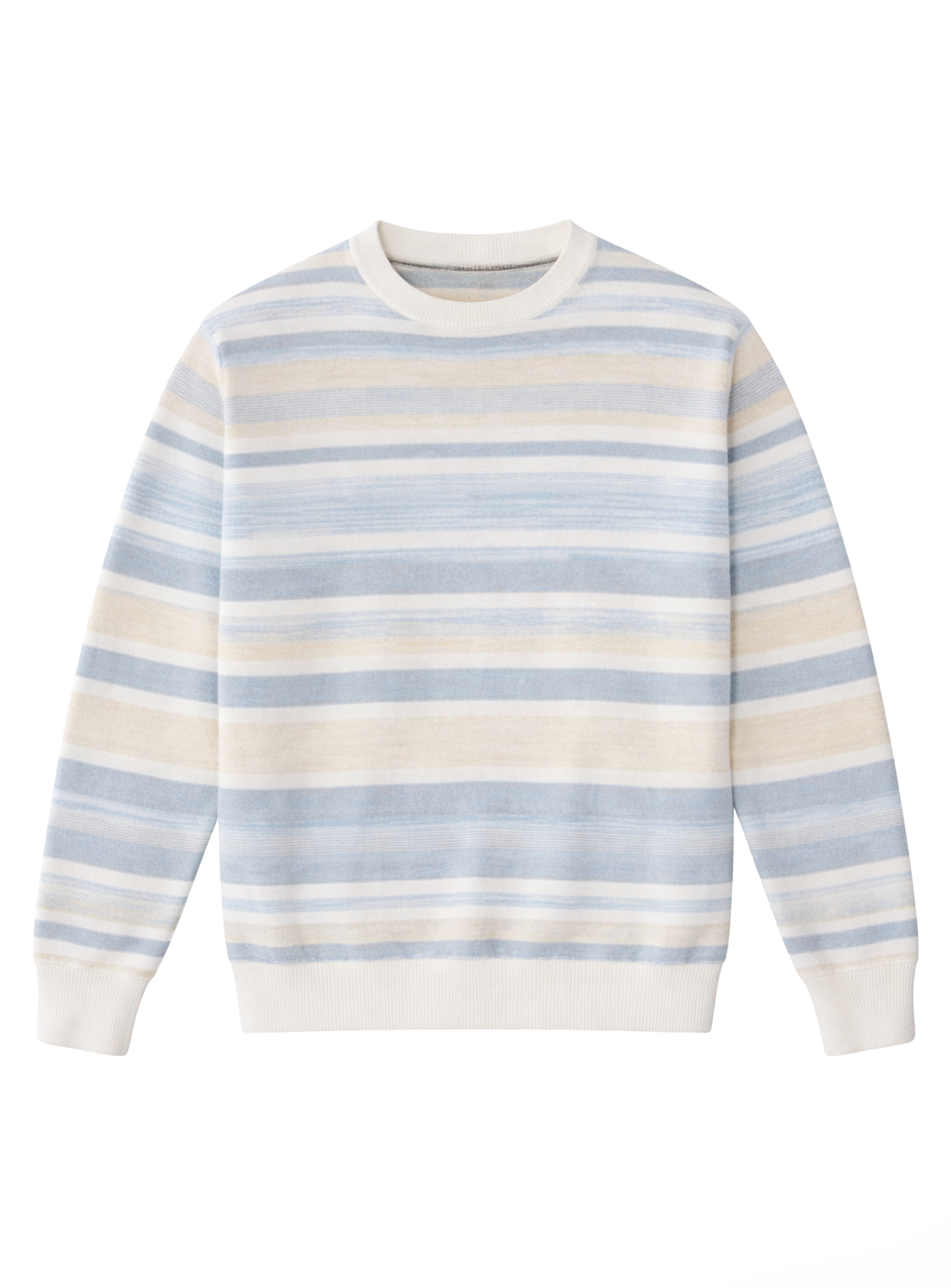 OREN | Cotton Crewneck Stripe Long-Sleeve Sweater