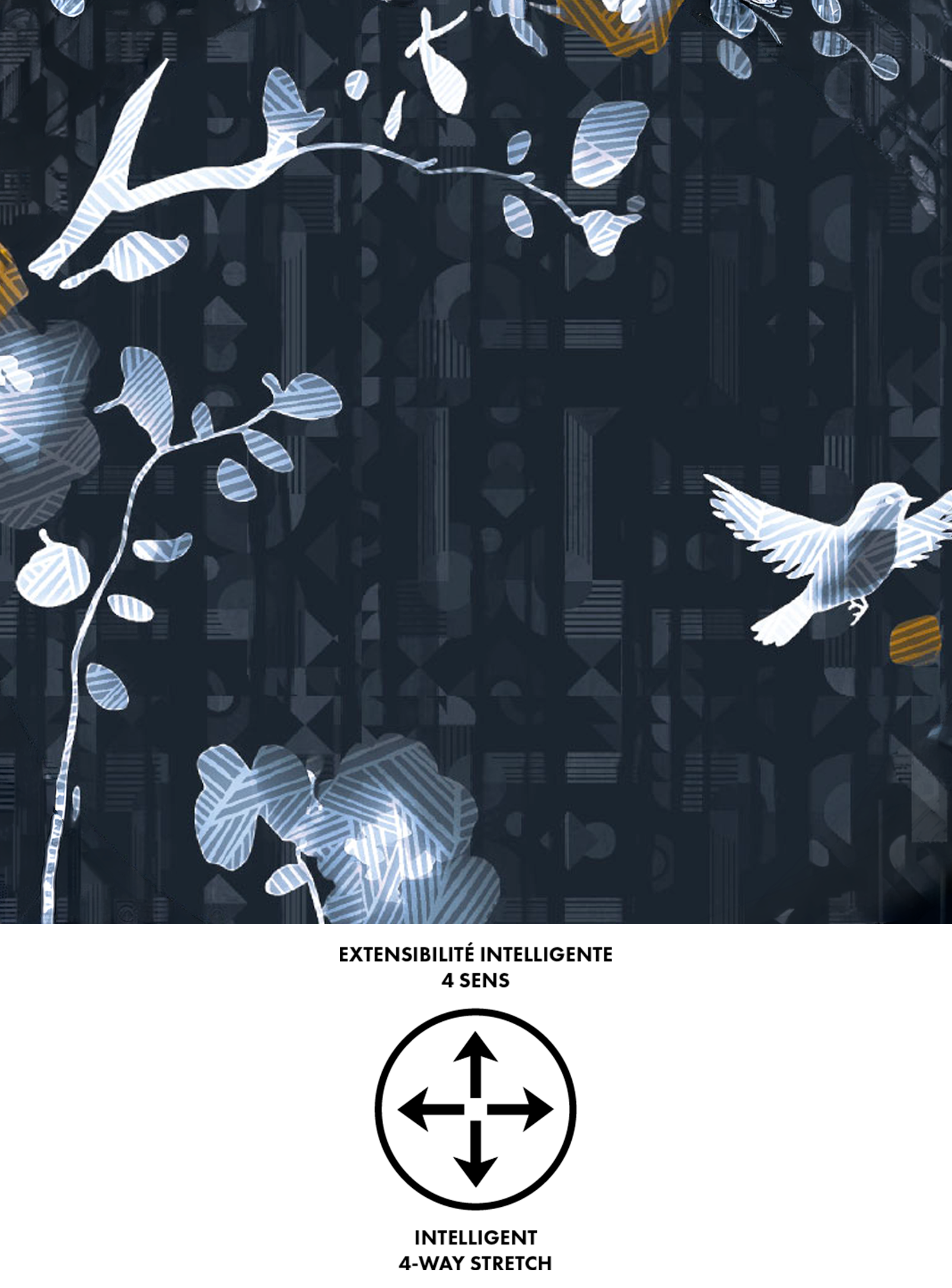 WAGNER | 4 Way Stretch Chest Pocket Shirt With Sakura Print