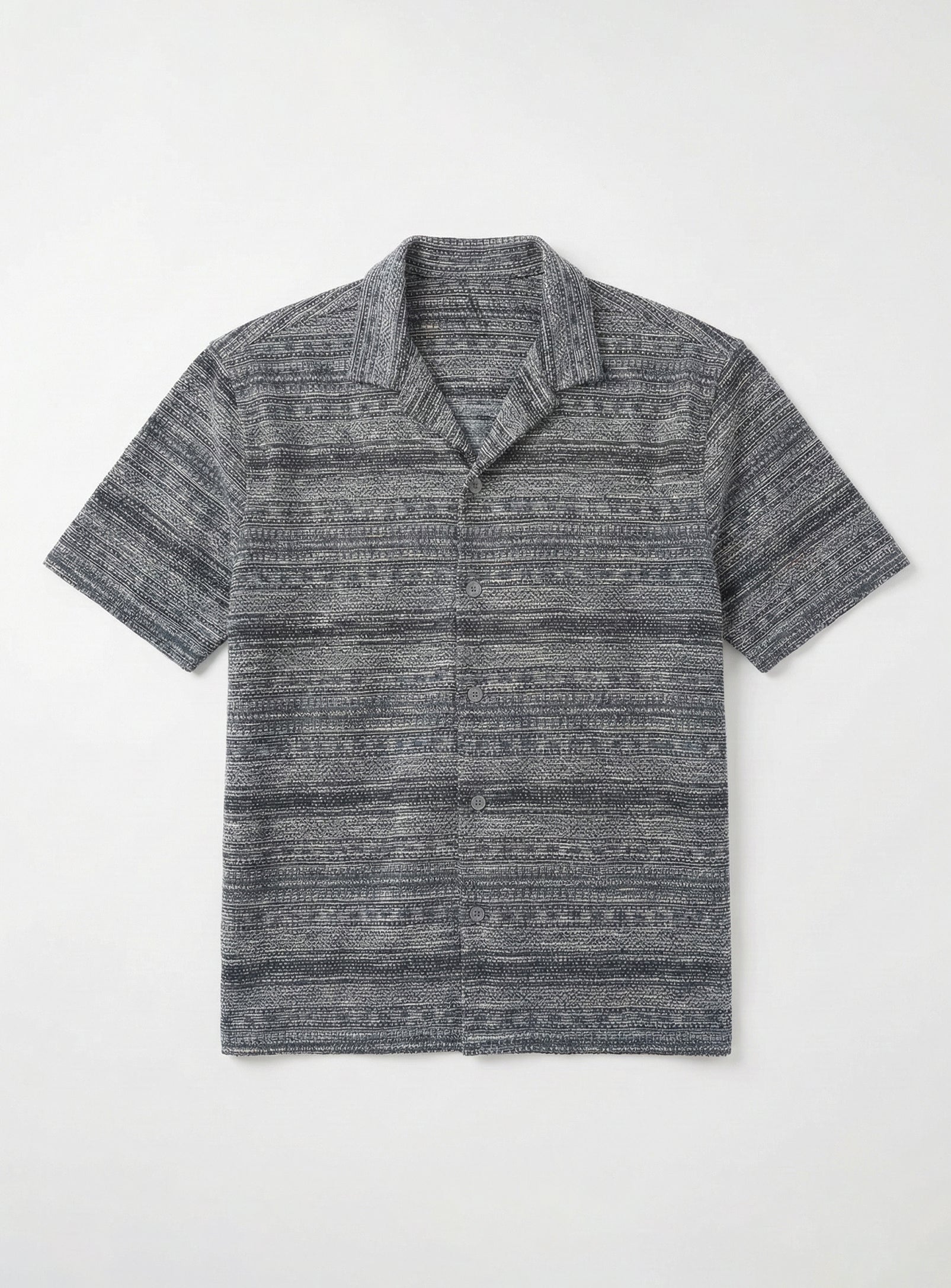 PAUL | Textured Knit Cuban Collar Shirt