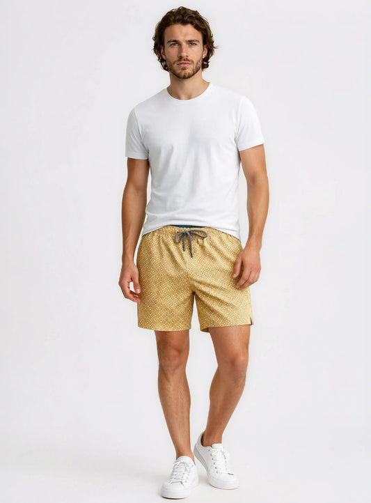 MARIO | Geo Print Swim Short || MARIO | Short De Bain Imprimé Géométrique