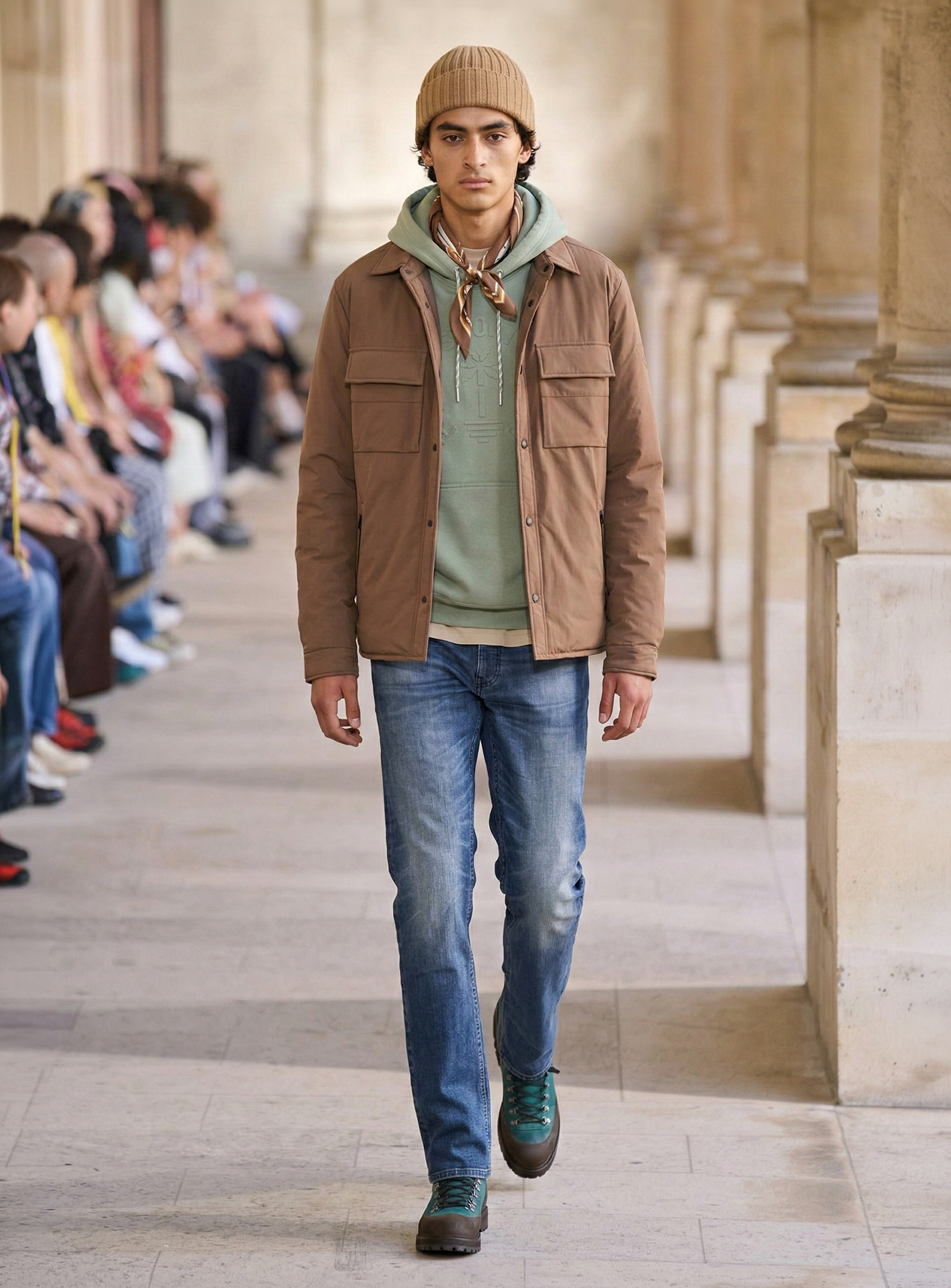 MAREK | Padded Nylon Overshirt Jacket