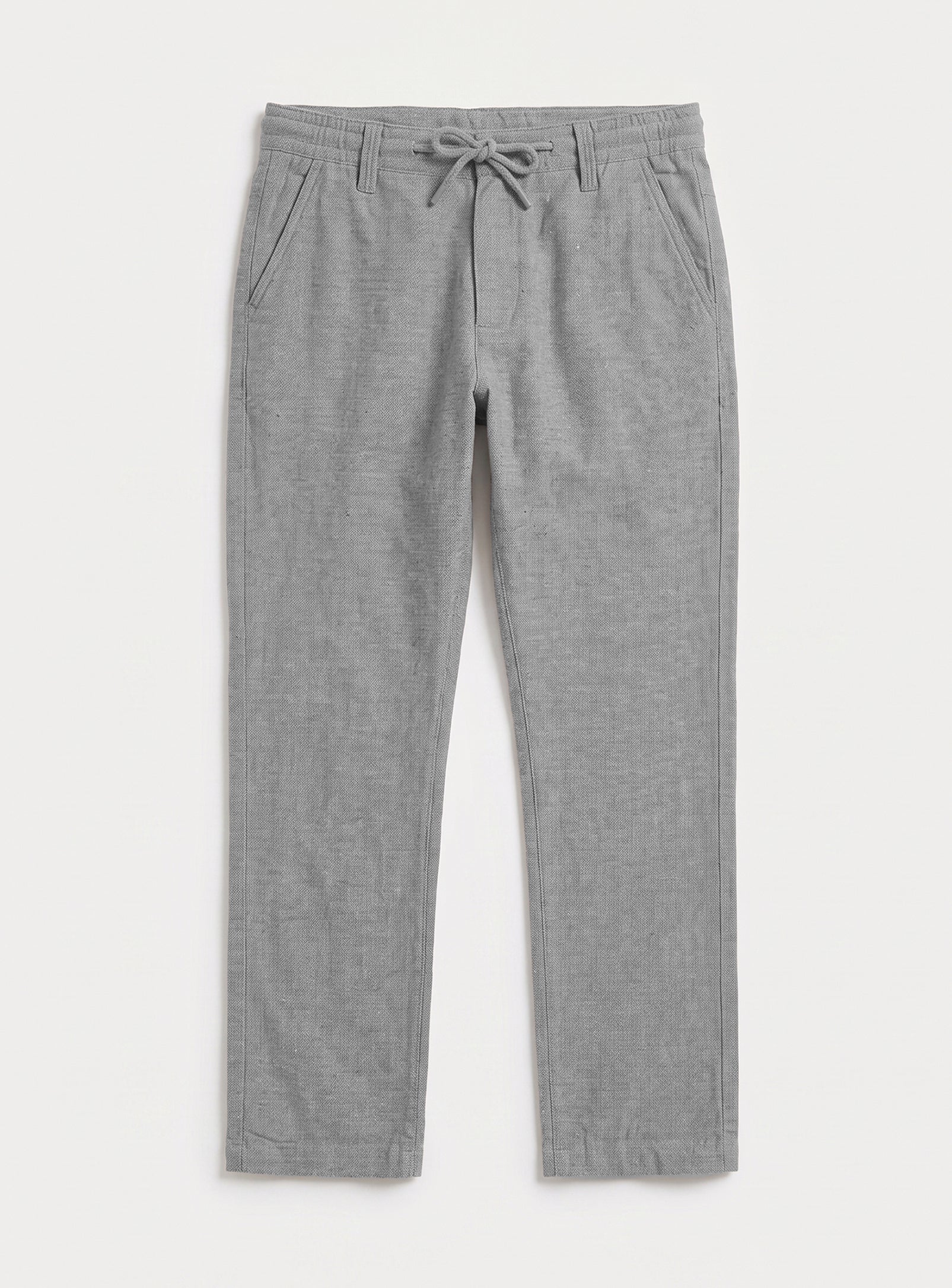 LINEKER | Linen Pants With Elastic Waistband