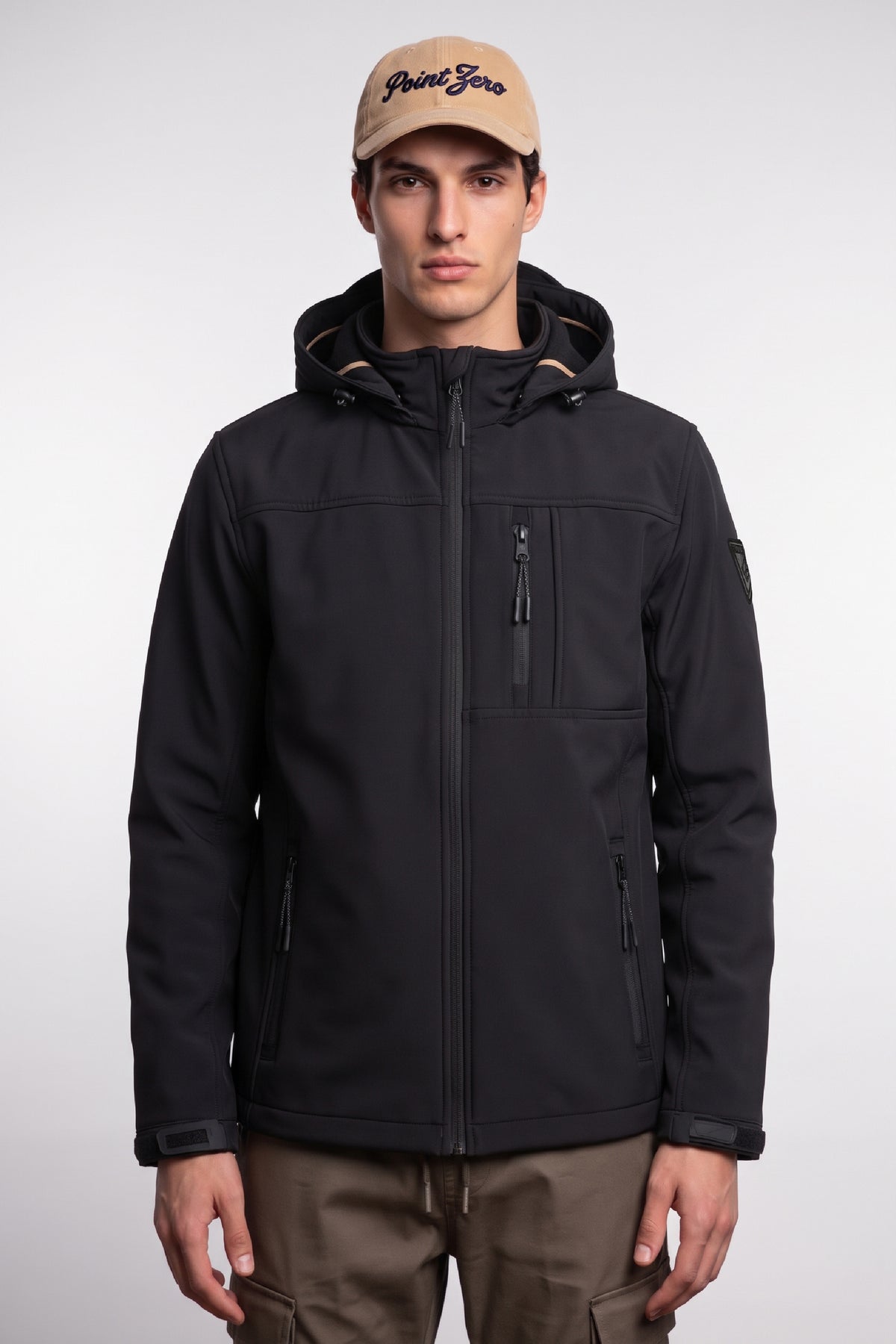 Prescott | Hooded Softshell Mesh Jacket With Zip Pockets
