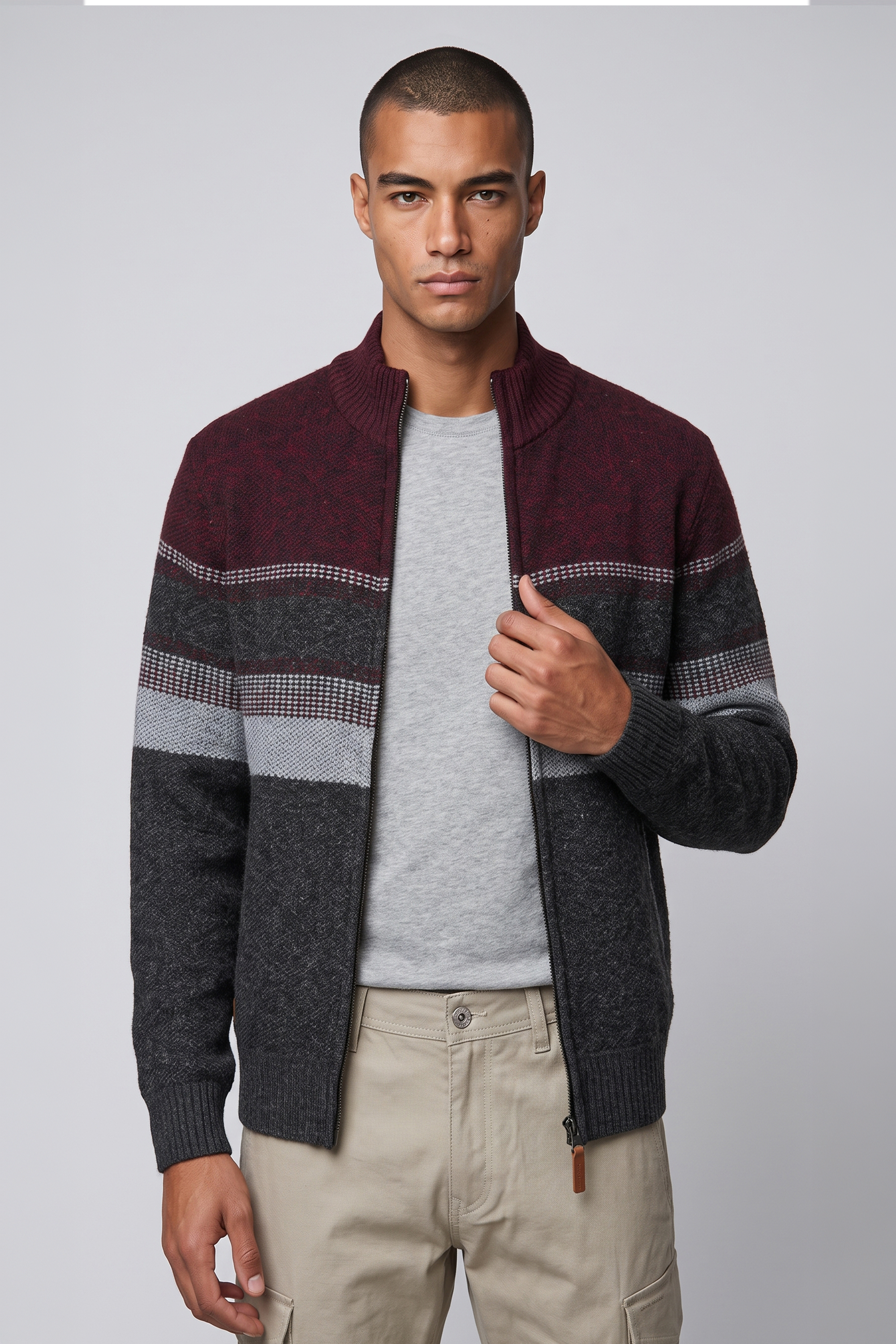 Burgundy/Charcoal||Bourgogne / Charbon