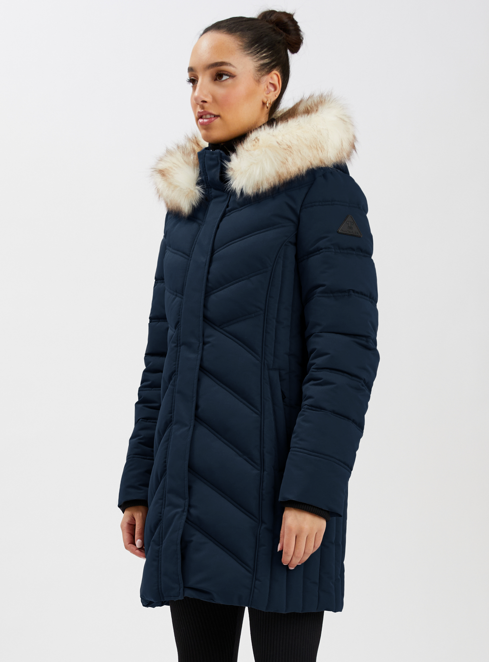 Point zero down hotsell filled chevron coat