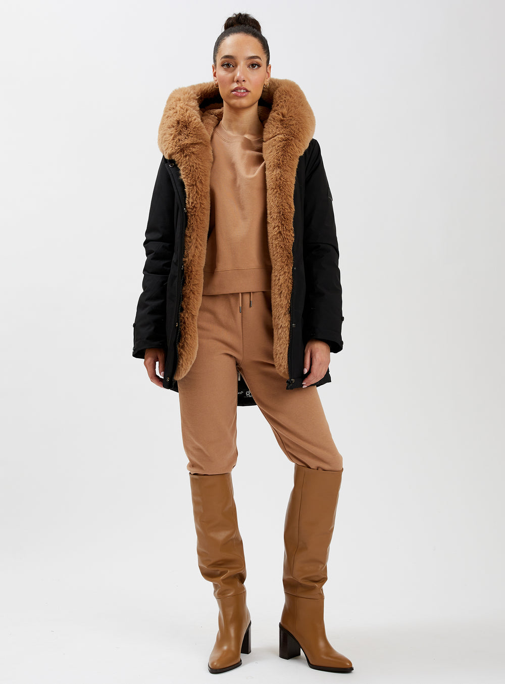 KATHERINE| Fur lined Parka ||KATHERINE| Parka doublé en fourrure