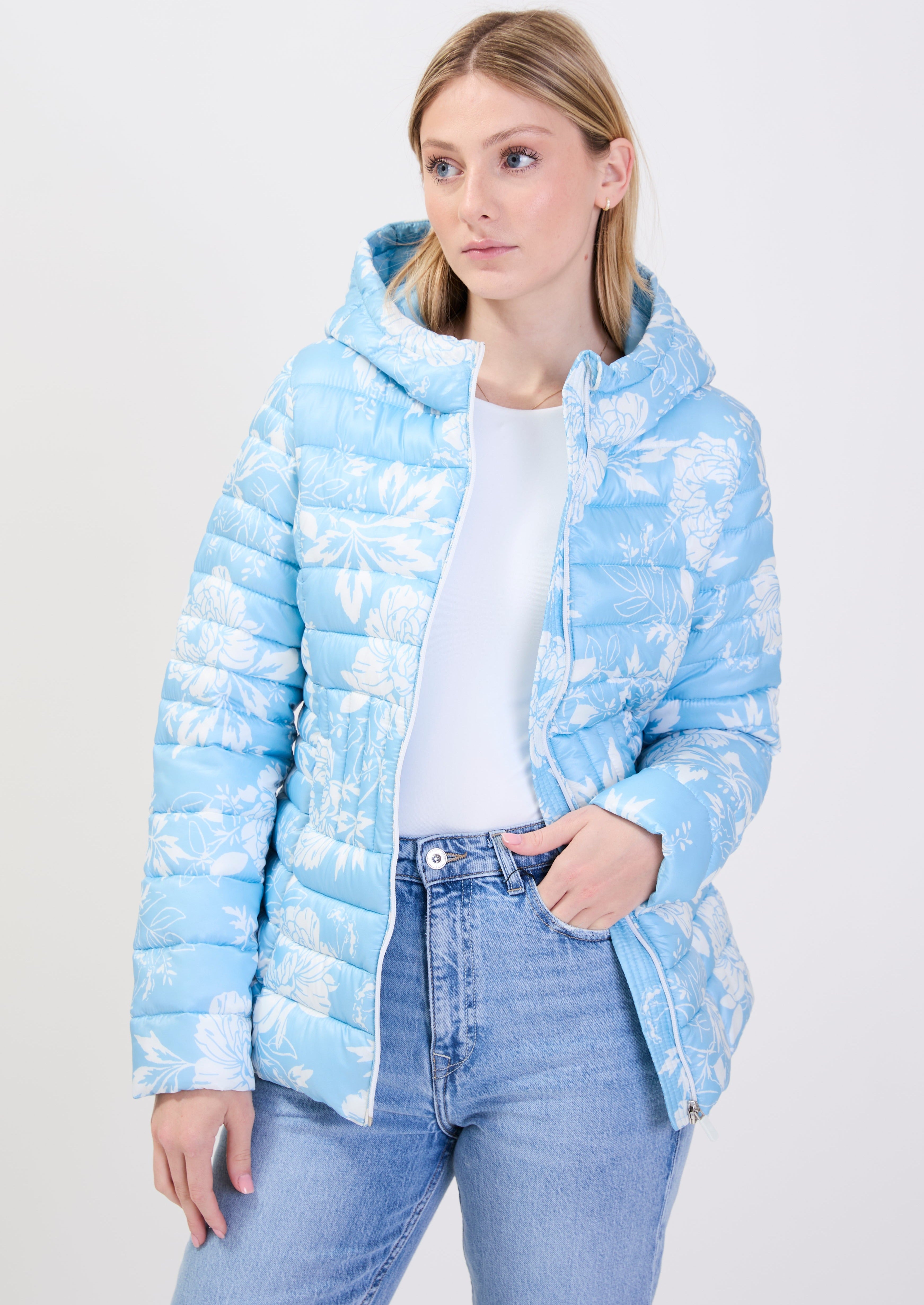 MANDEVILLE| Floral ultralight puffer
