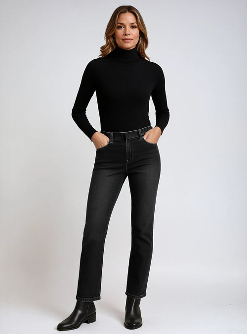 BLACK DENIM||DENIM NOIR