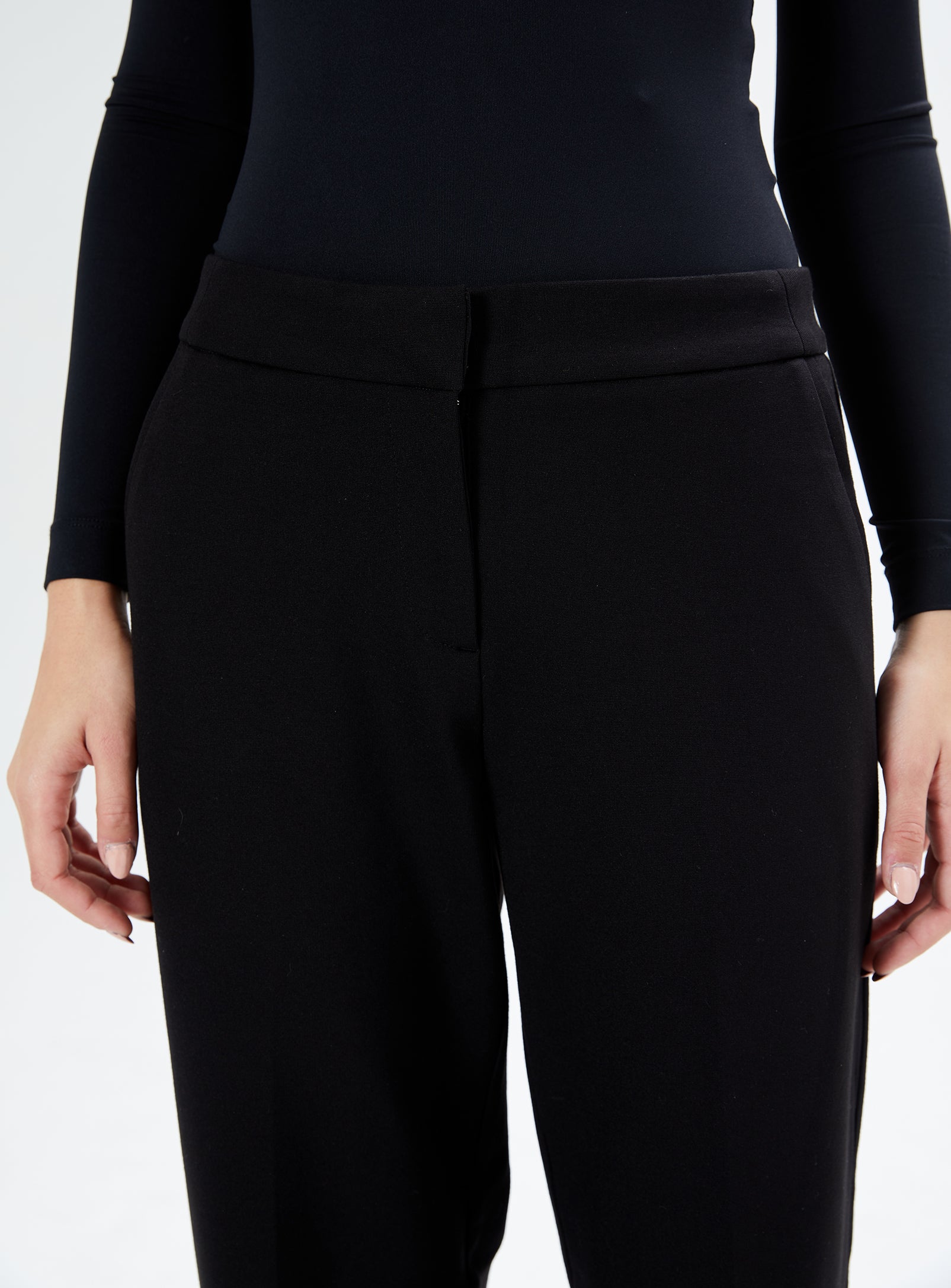 GLENN | Pantalon Ponte à Jambes Larges